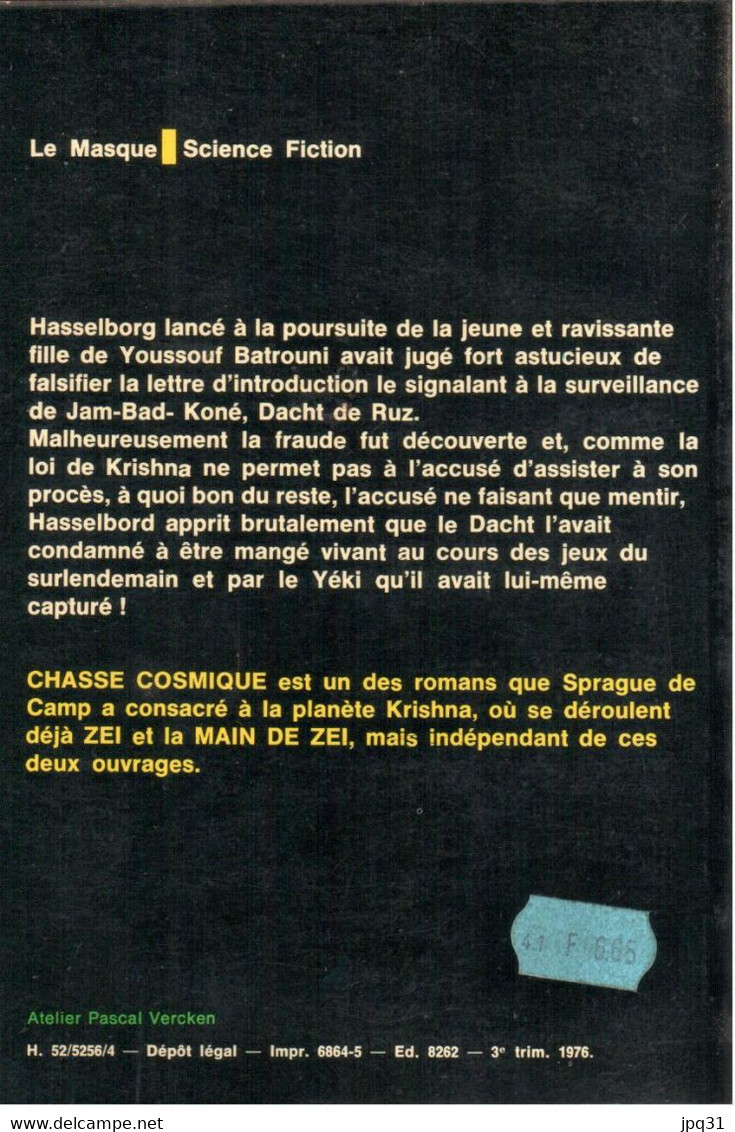 L. Sprague De Camp - Chasse Cosmique - Le Masque Science Fiction 45 - Le Masque SF