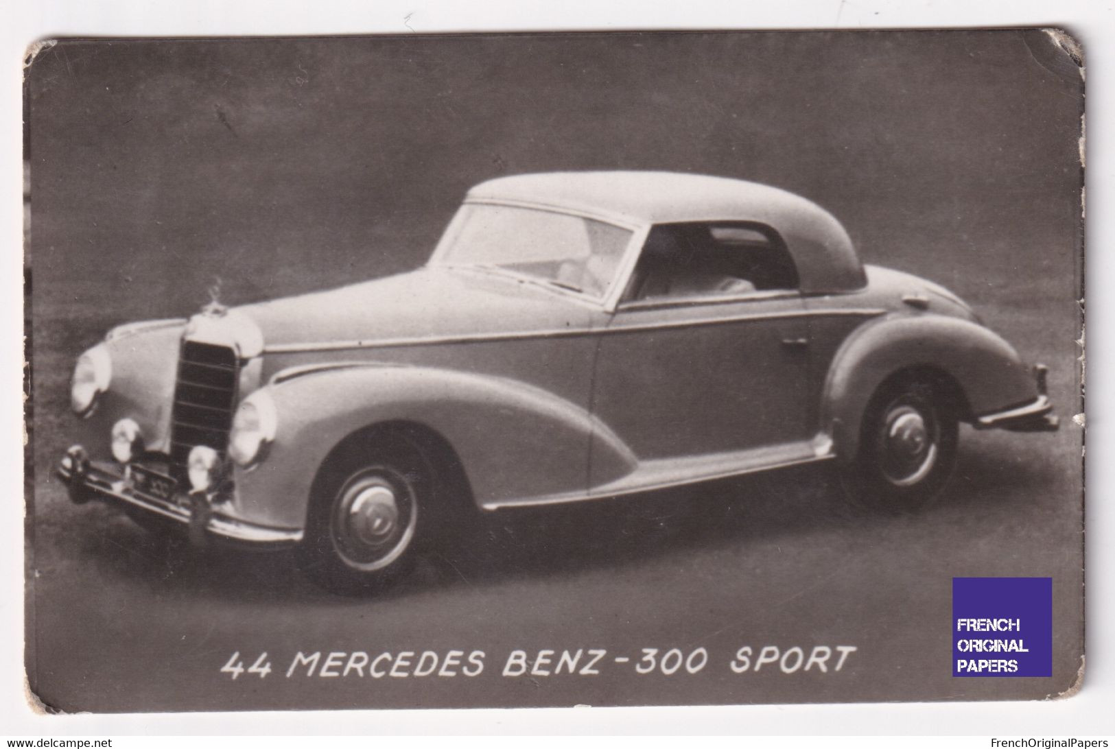 Petite Photo / Image 1960s 4,5 X 7 Cm - Voiture Automobile Mercedes Benz 300 Sport D2-375 - Altri & Non Classificati