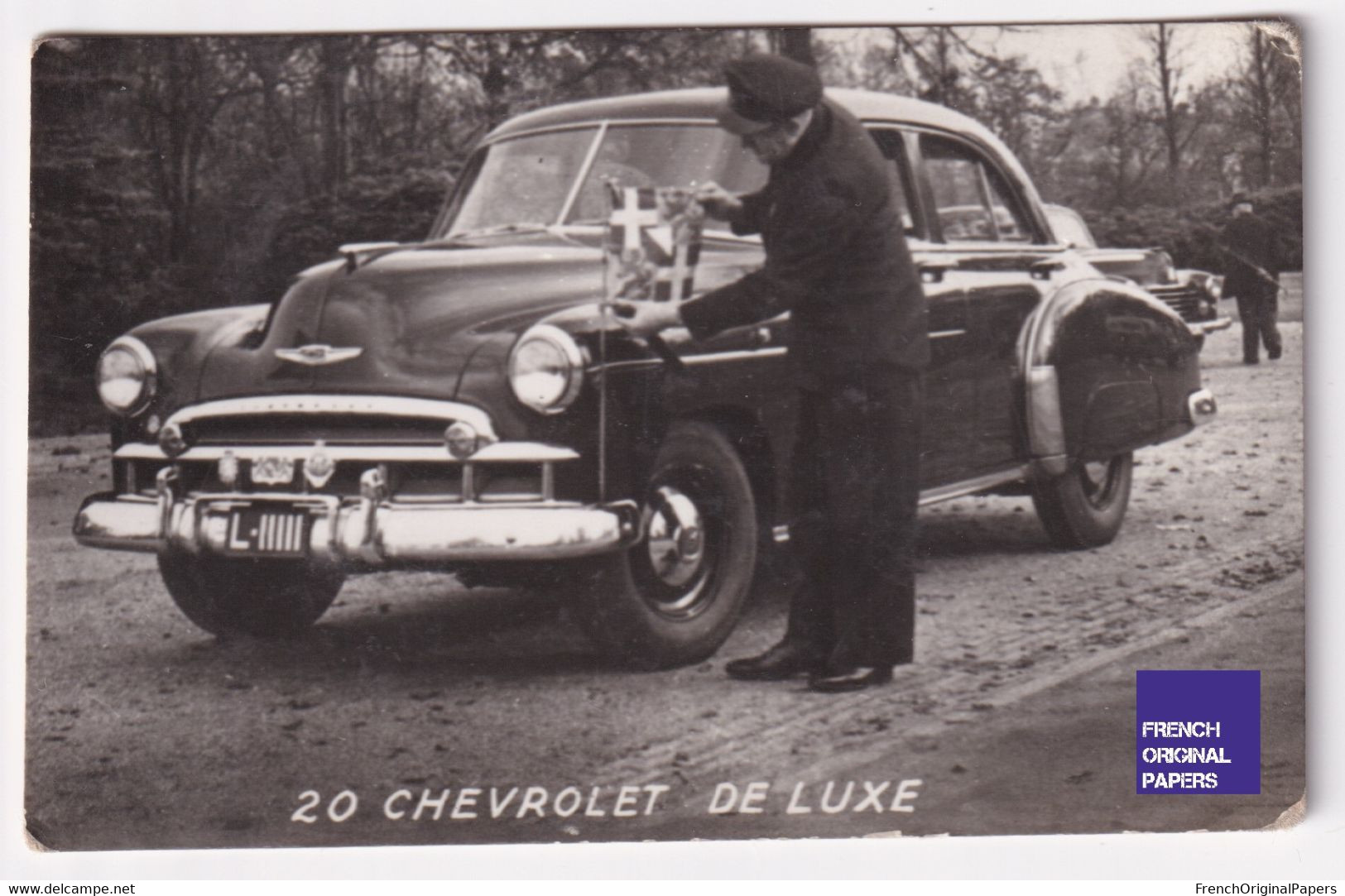 Petite Photo / Image 1960s 4,5 X 7 Cm - Voiture Automobile Chevrolet De Luxe D2-376 - Andere & Zonder Classificatie