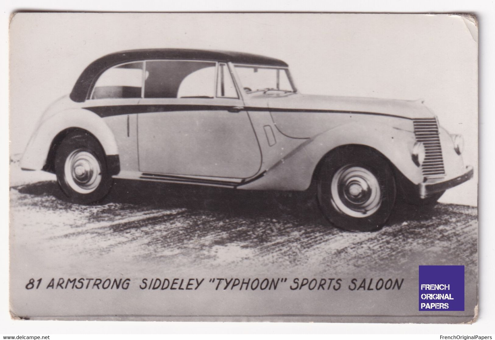 Petite Photo / Image 1960s 4,5 X 7 Cm - Voiture Automobile Armstrong Siddeley Typhoon Sports Saloon D2-377 - Altri & Non Classificati
