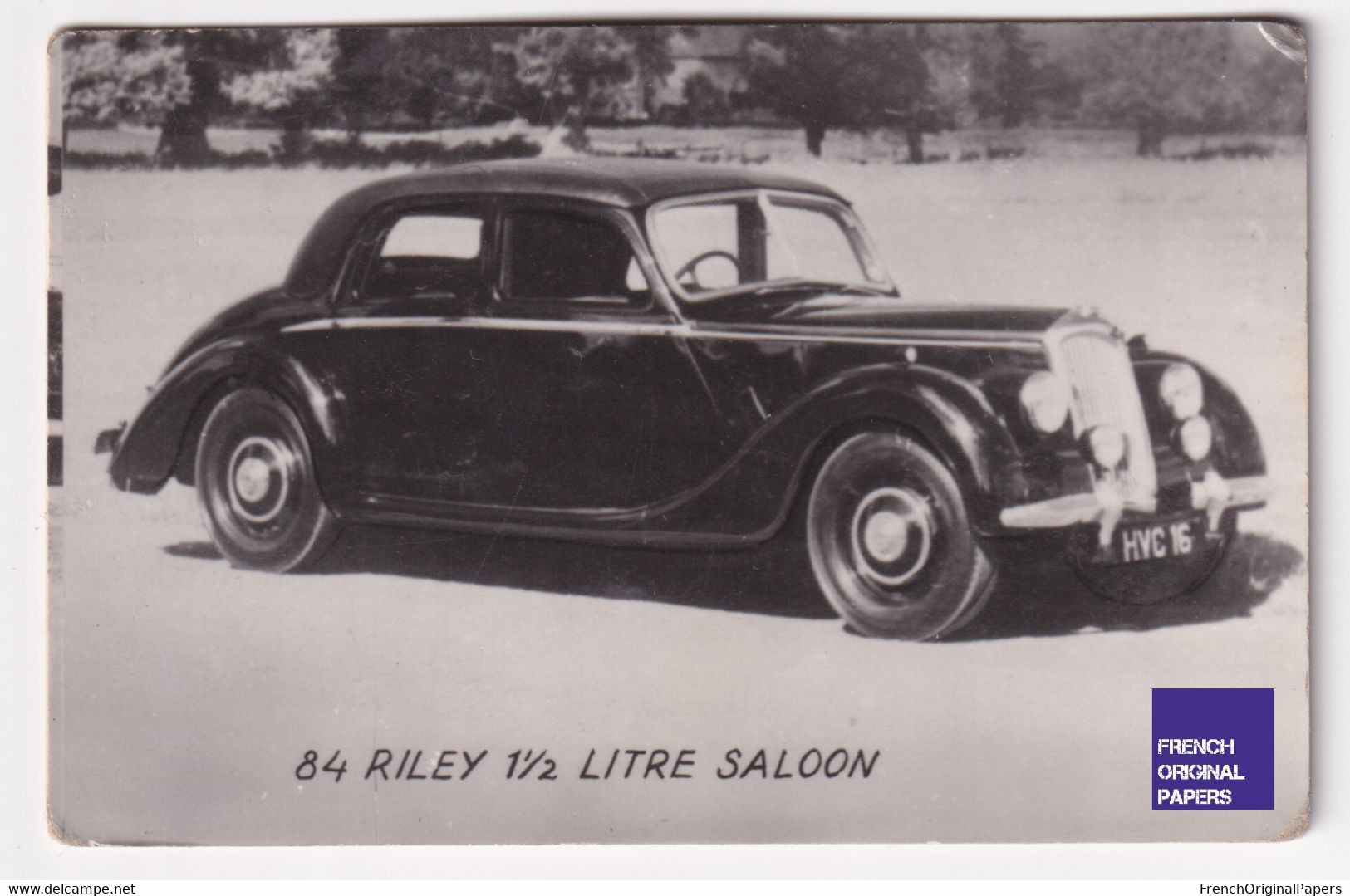 Petite Photo / Image 1960s 4,5 X 7 Cm - Voiture Automobile Riley 1 1/2 Litre Saloon D2-380 - Otros & Sin Clasificación