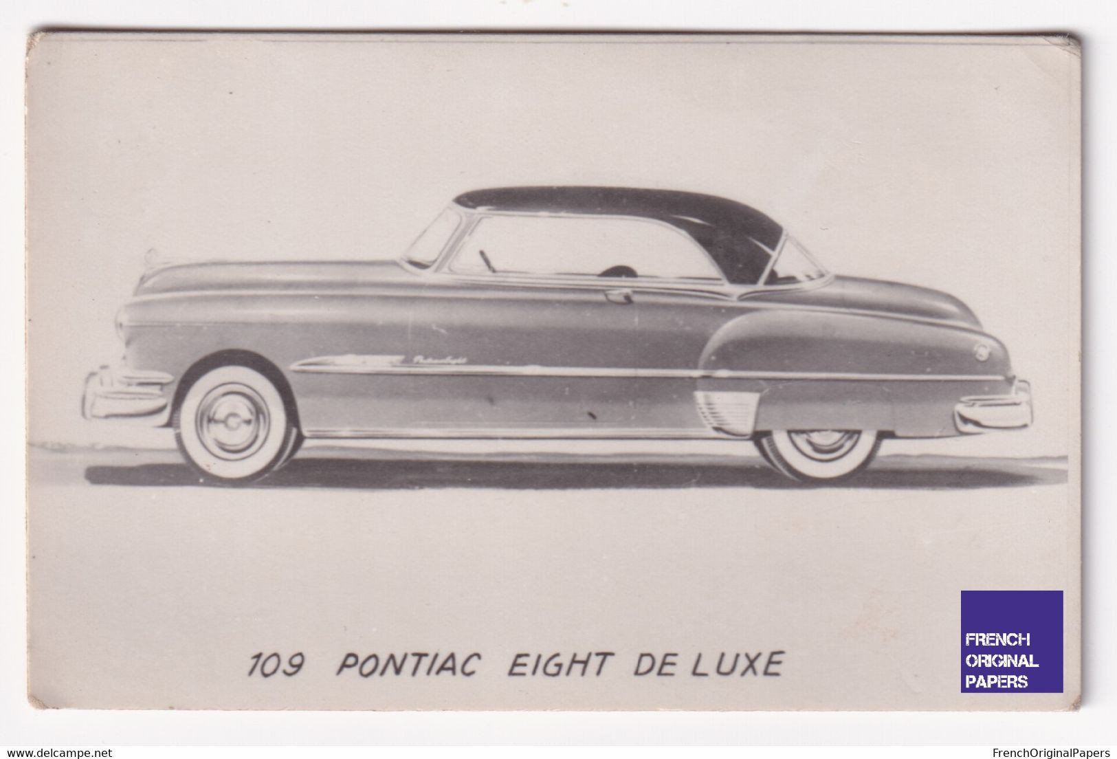 Petite Photo / Image 1960s 4,5 X 7 Cm - Voiture Automobile Pontiac Eight De Luxe D2-381 - Andere & Zonder Classificatie