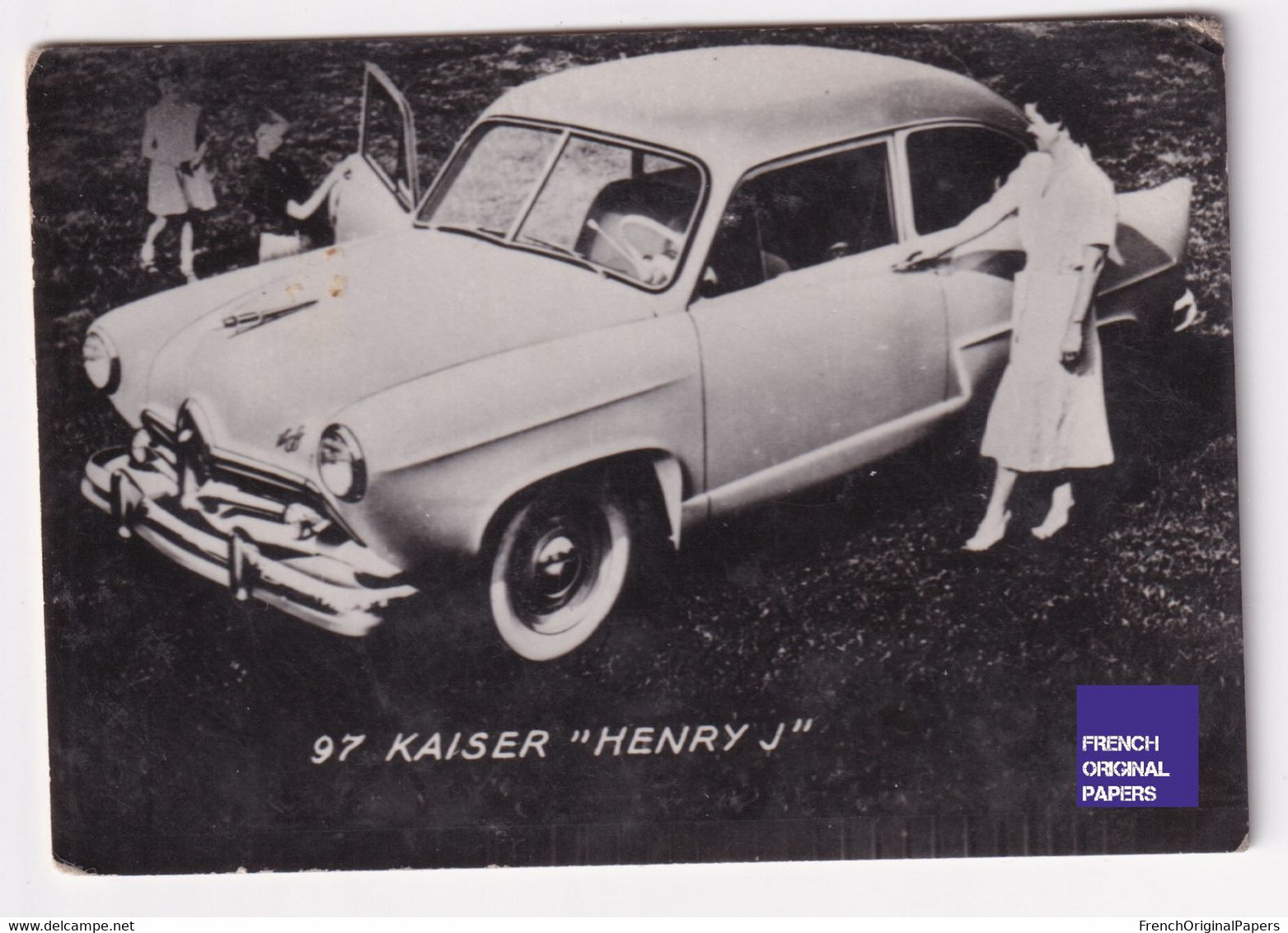 Petite Photo / Image 1960s 4,5 X 7 Cm - Voiture Automobile Kaiser Henry J D2-383 - Autres & Non Classés