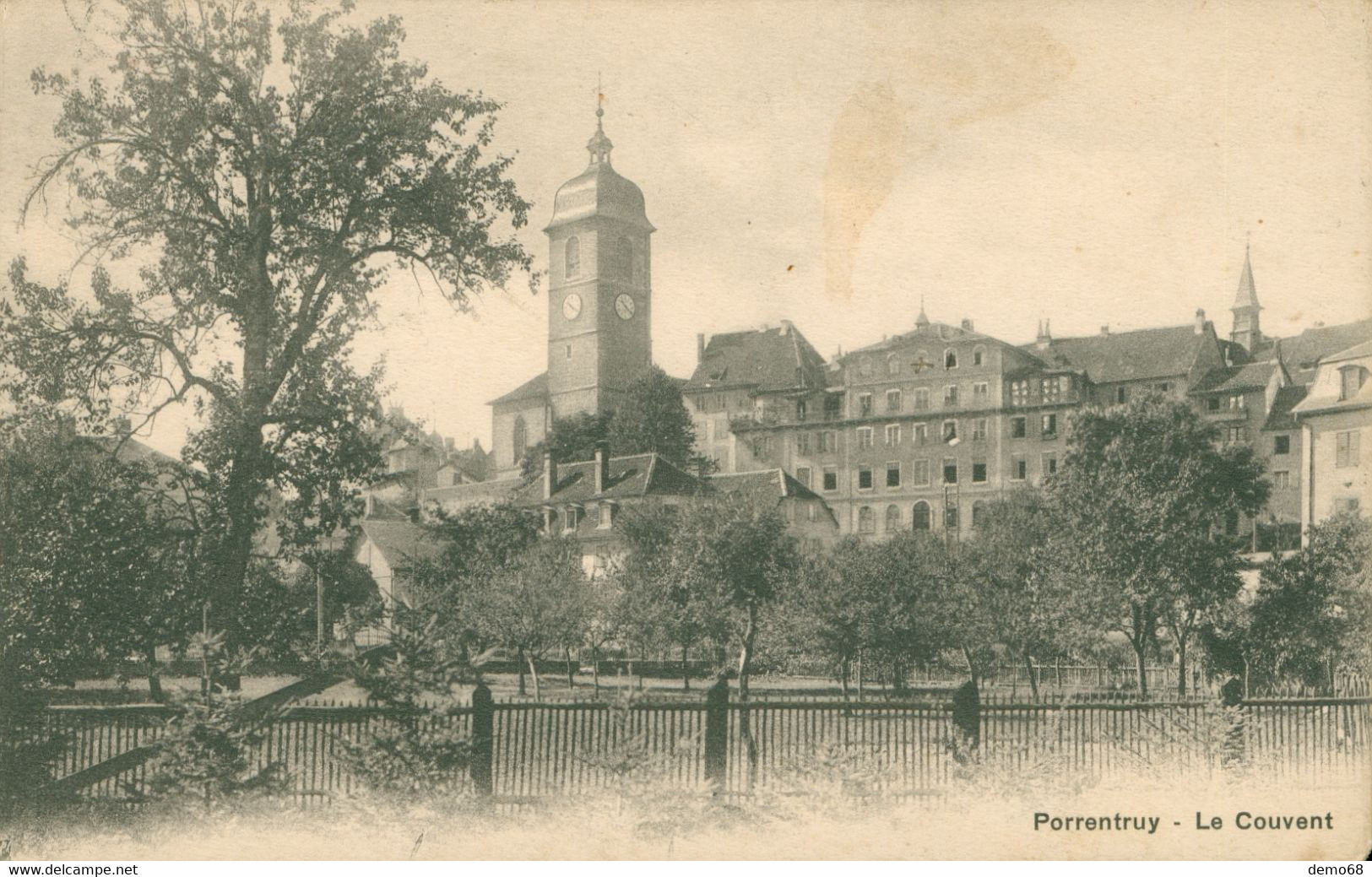 Porrentruy Suisse Schweiz Svizzera JU Jura Le Couvent 1919 Contrôle Autorité Militaire 12 47 - Porrentruy