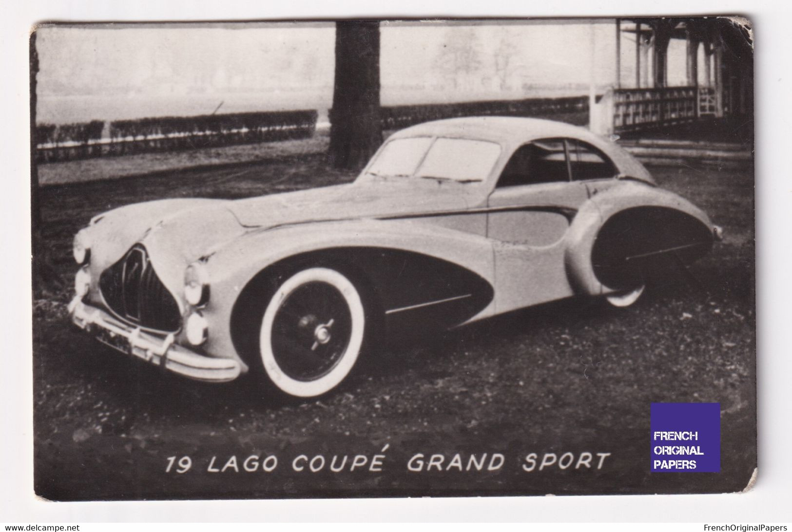 Petite Photo / Image 1960s 4,5 X 7 Cm - Voiture Automobile Lago Coupé Grand Sport D2-384 - Other & Unclassified