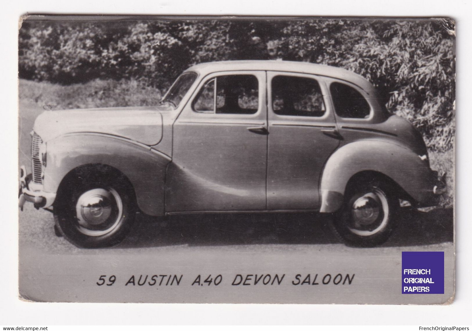 Petite Photo / Image 1960s 4,5 X 7 Cm - Voiture Automobile Austin A40 Devon Saloon D2-384 - Andere & Zonder Classificatie