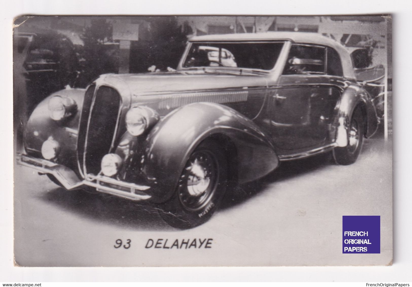 Petite Photo / Image 1960s 4,5 X 7 Cm - Voiture Automobile Delahaye D2-385 - Sonstige & Ohne Zuordnung