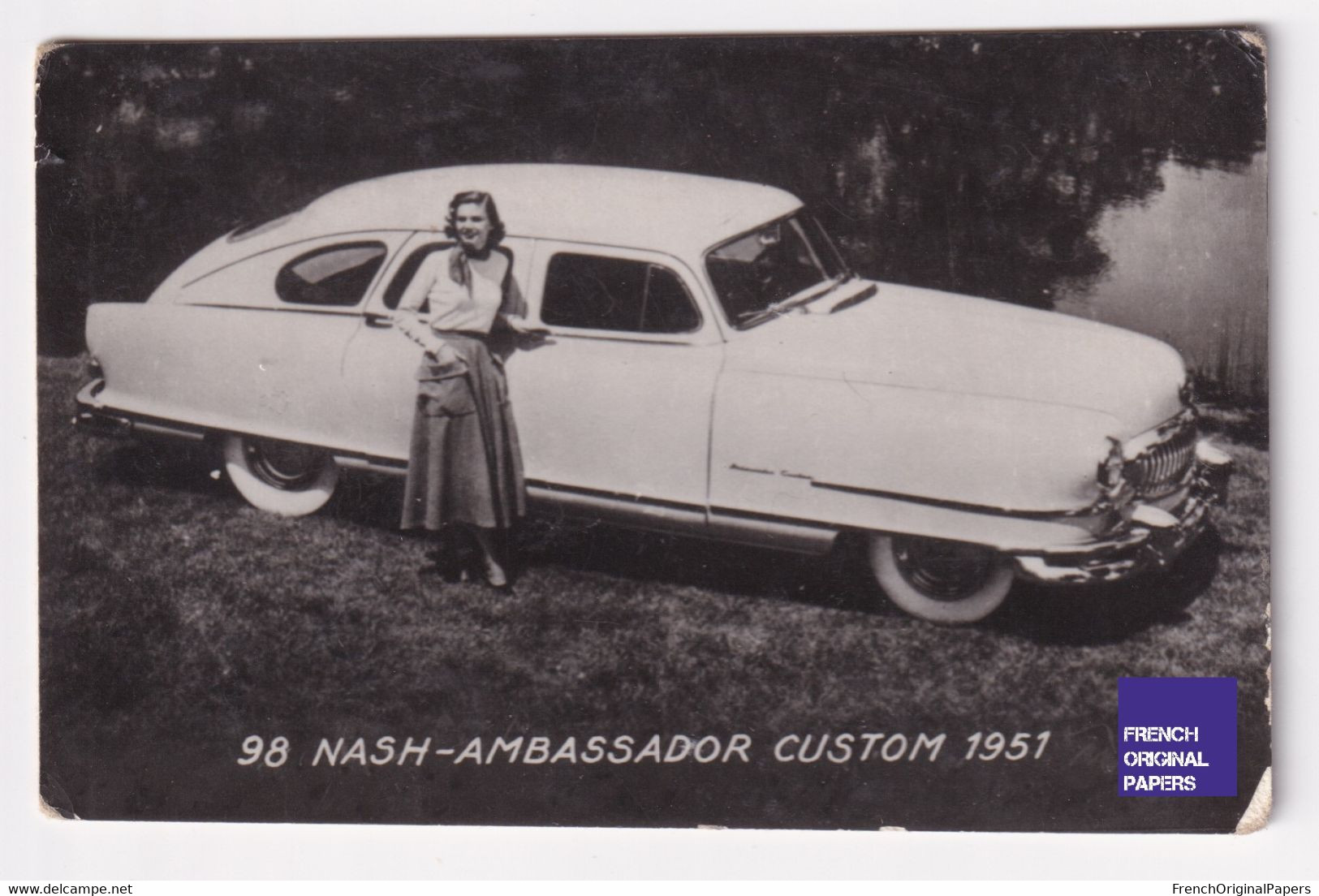 Petite Photo / Image 1960s 4,5 X 7 Cm - Voiture Automobile Nash Ambassador Custom 1951 D2-388 - Autres & Non Classés