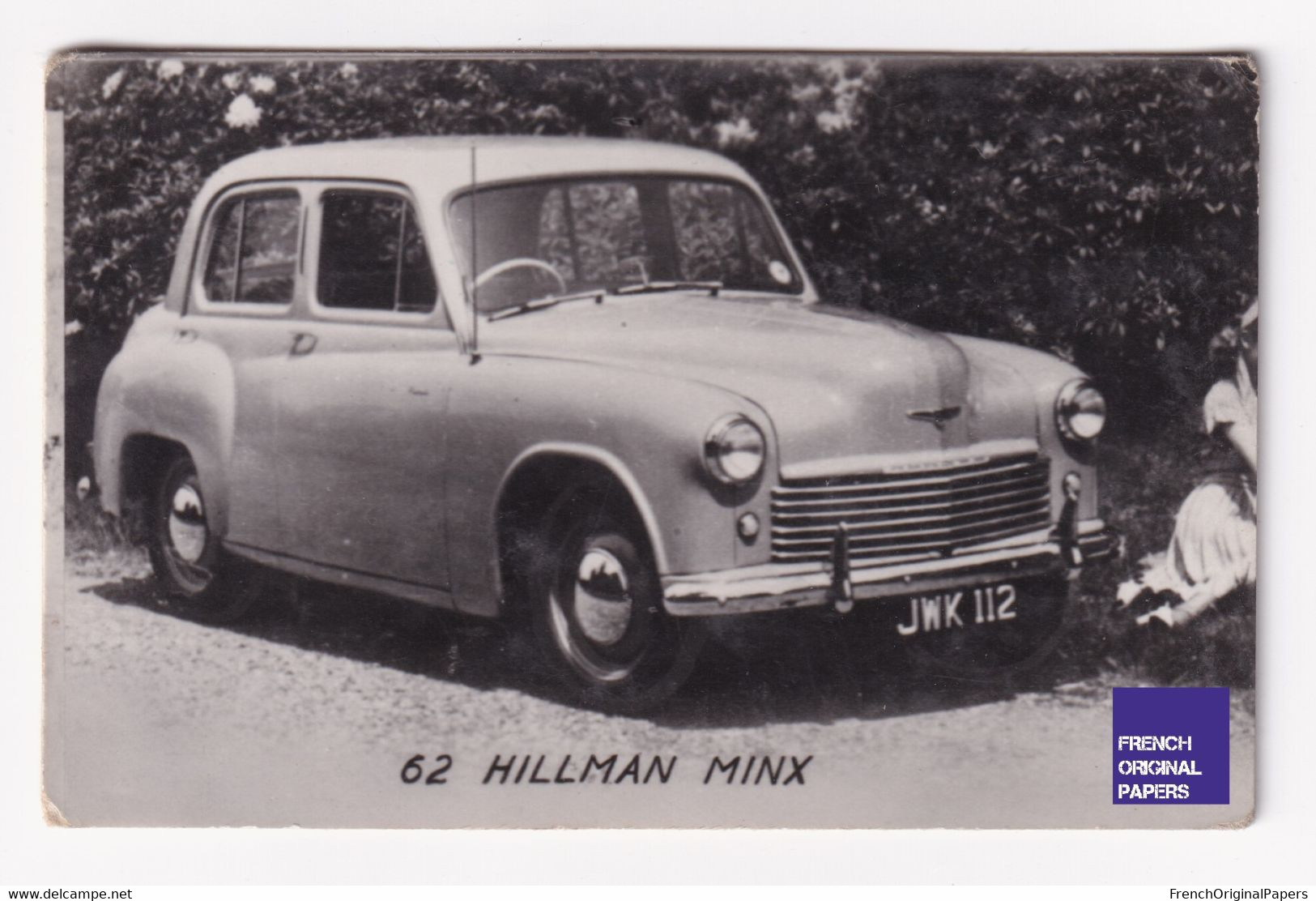 Petite Photo / Image 1960s 4,5 X 7 Cm - Voiture Automobile Hillman Minx D2-389 - Autres & Non Classés