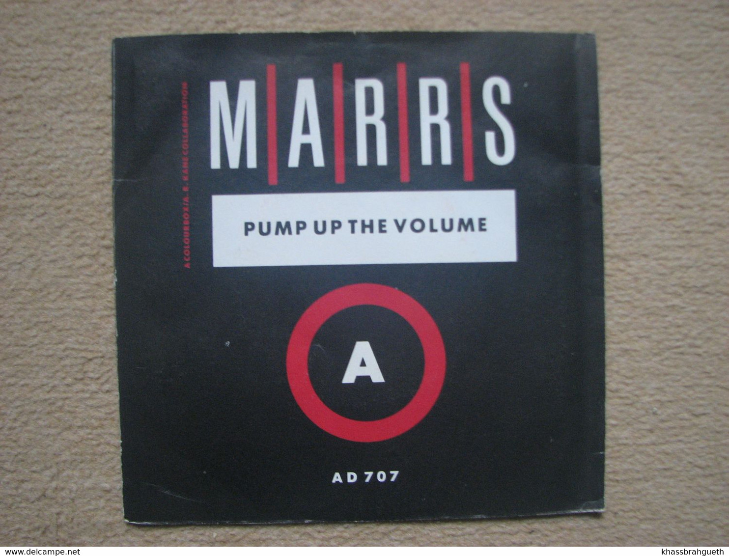 MARSS . PUMP UP THE VOLUME (45T) (4AD) ENGLAND (1987) - Dance, Techno En House