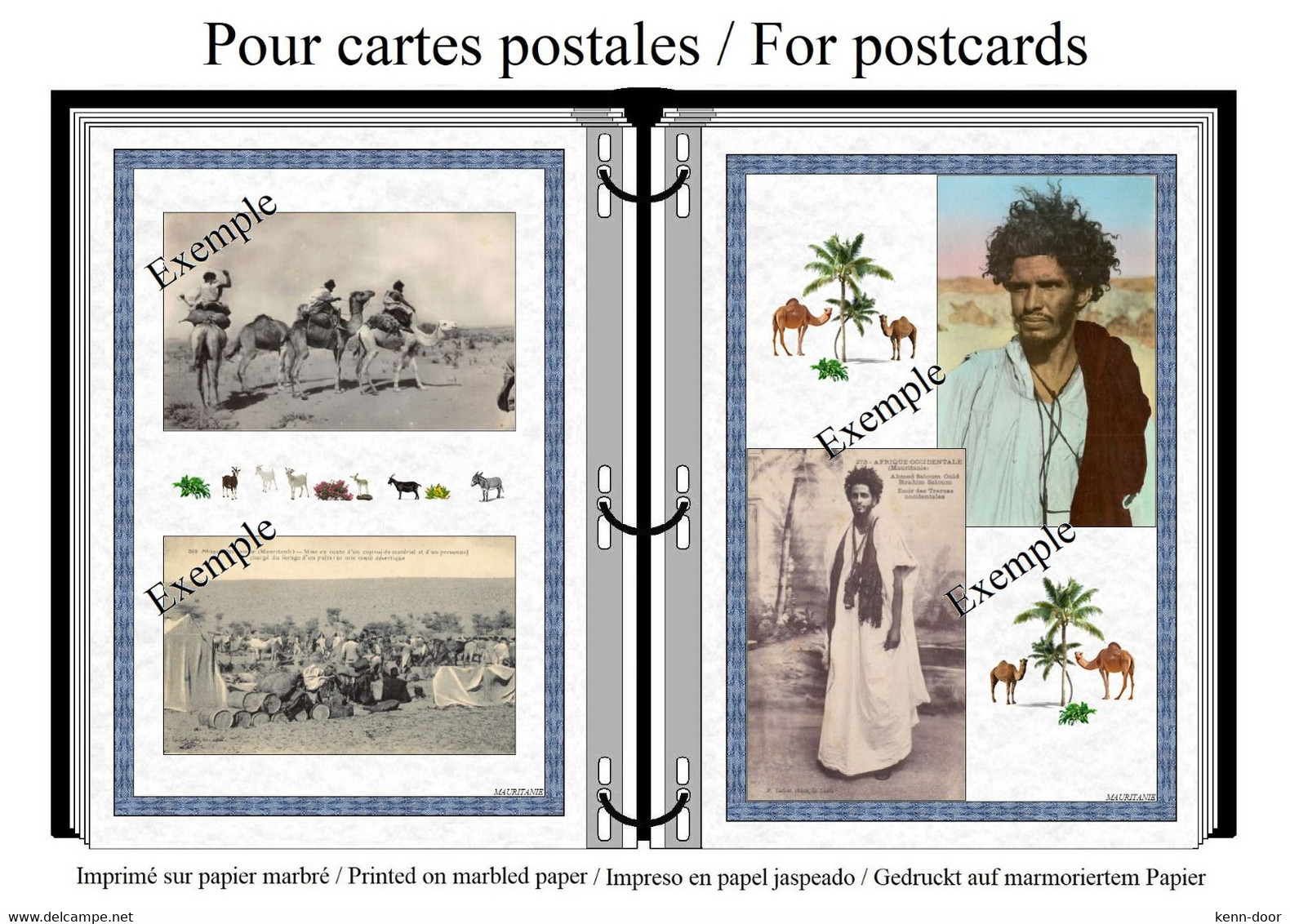 Albums de timbres à imprimer   MAURITANIE 1906 / 1944