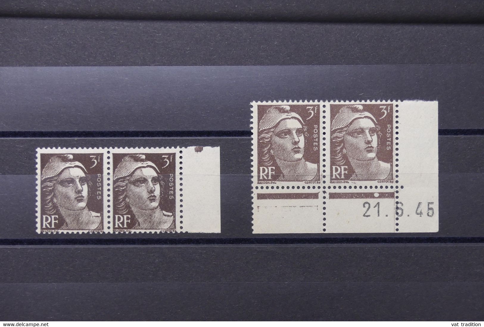 FRANCE - Type Gandon 715 - 1 Paire Avec épaulettes + 1 Paire Normal ( Daté ) - Neufs - L 89029 - Unused Stamps