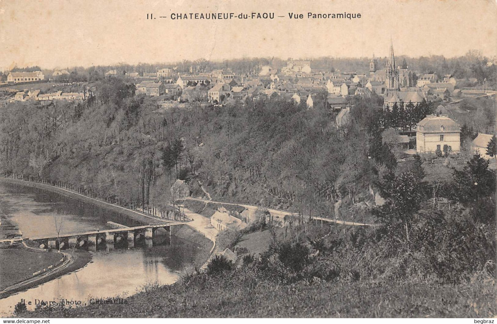 CHATEAUNEUF DU FAOU     VUE GENERALE - Châteauneuf-du-Faou