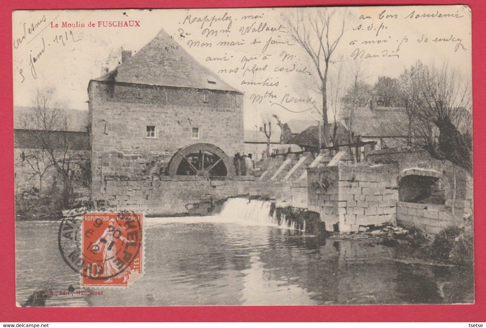 Avesnes - Le Moulin De Fuschaux - 1912 ( Voir Verso ) - Avesnes Sur Helpe