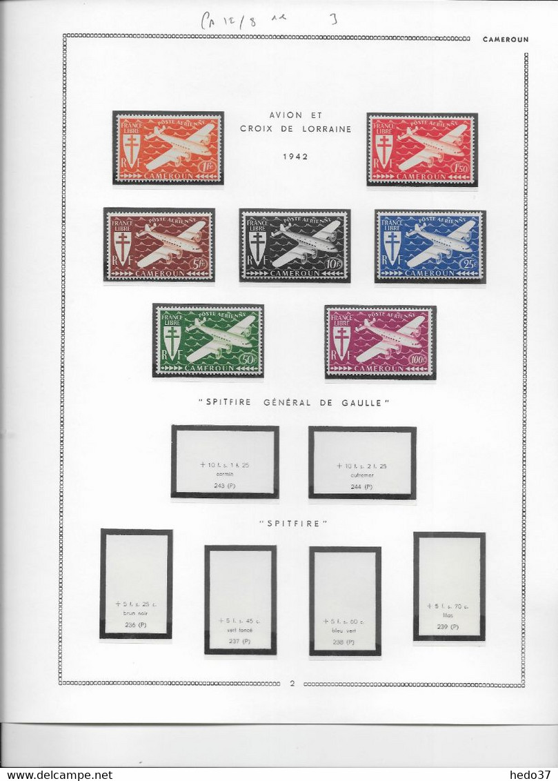 Cameroun Poste Aérienne N°12/18 - Neufs ** Sans Charnière - Collection Vendue Page Par Page - TB - Airmail