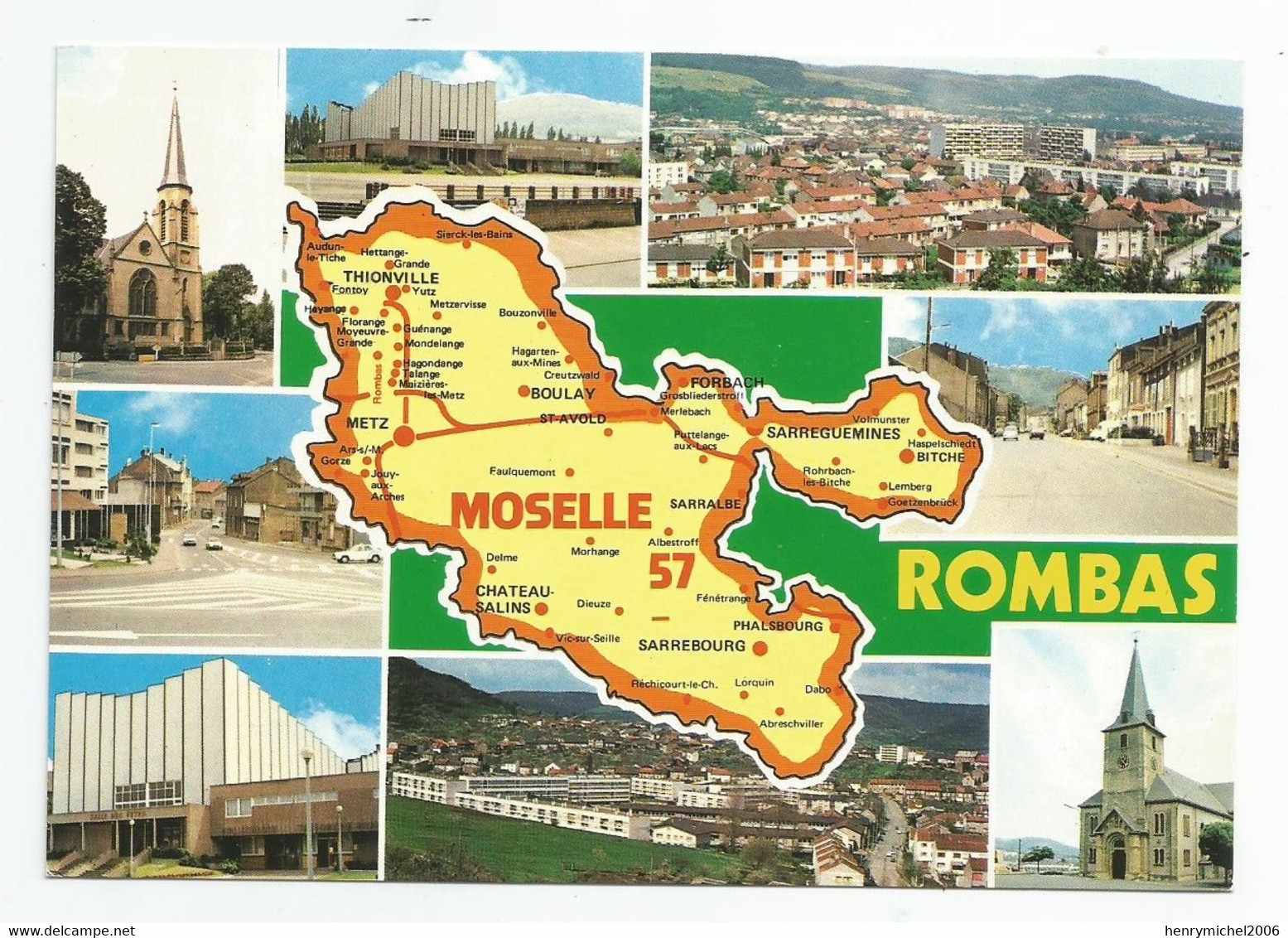 57 Moselle Rombas Multi Vues Carte Géo - Sonstige & Ohne Zuordnung
