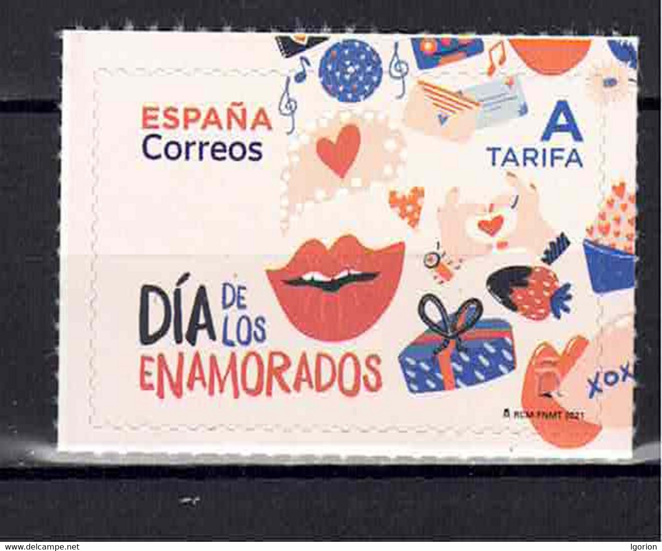 ESPAÑA 2021 ** MNH ED. 5456  DIA DE LOS ENAMORADOS - Unused Stamps