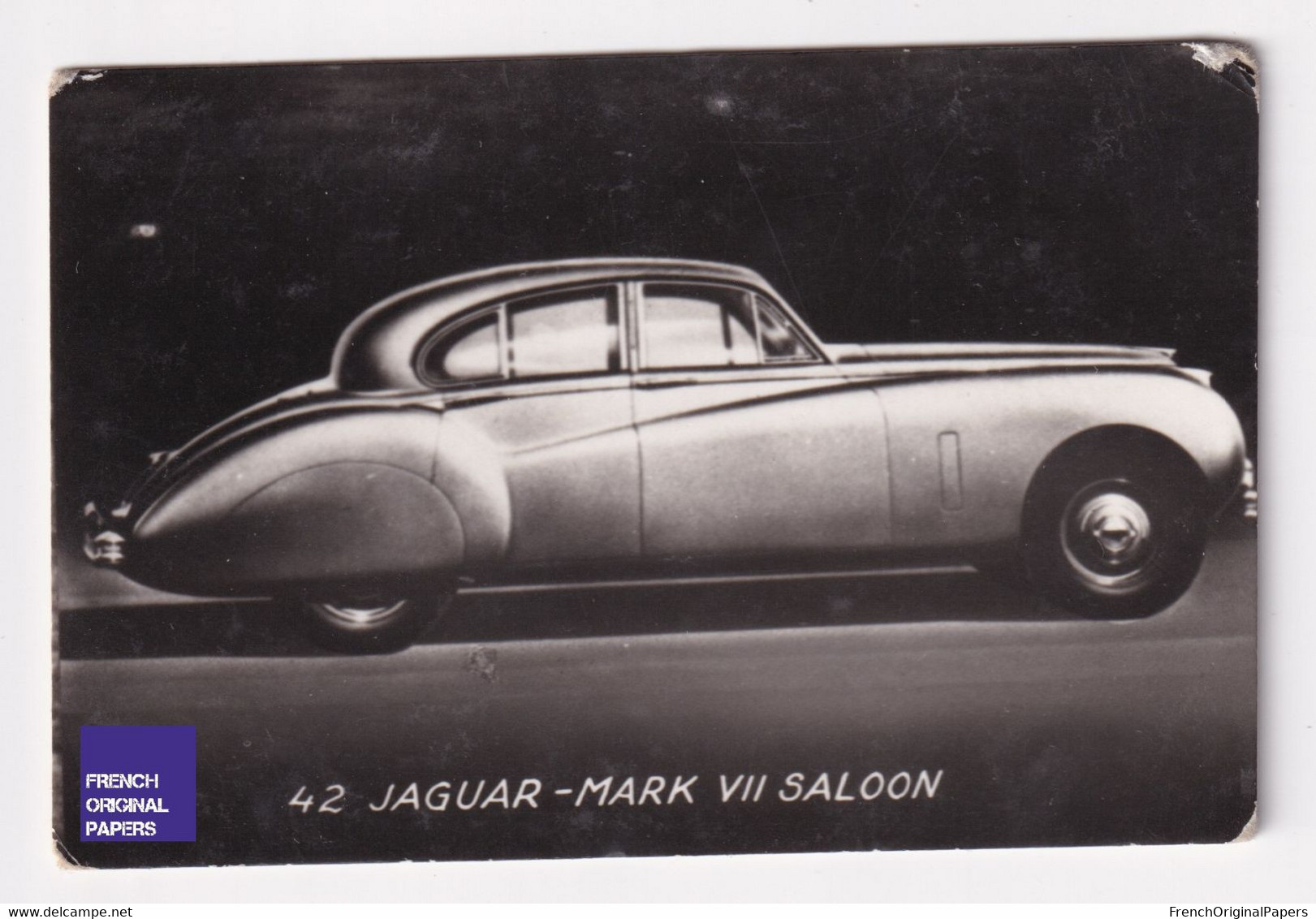 Petite Photo / Image 1960s 4,5 X 7 Cm - Voiture Automobile Jaguar Mark VII Saloon D2-390 - Altri & Non Classificati