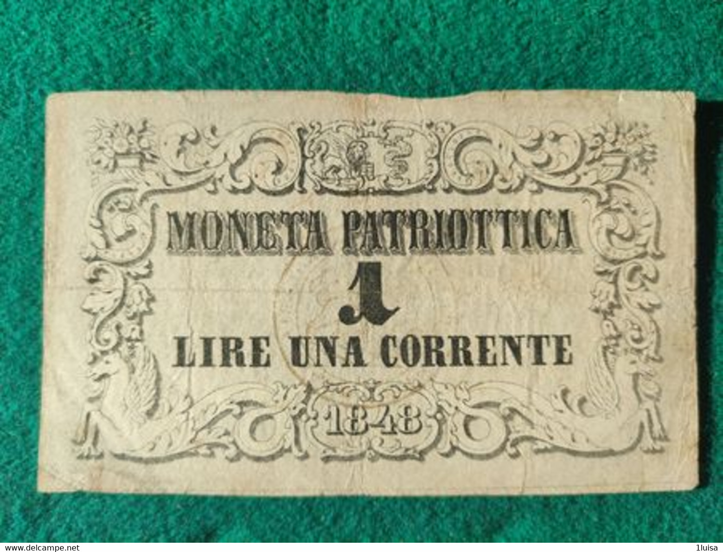 Italia 1 Lira 1848 Venezia - [ 4] Emisiones Provisionales