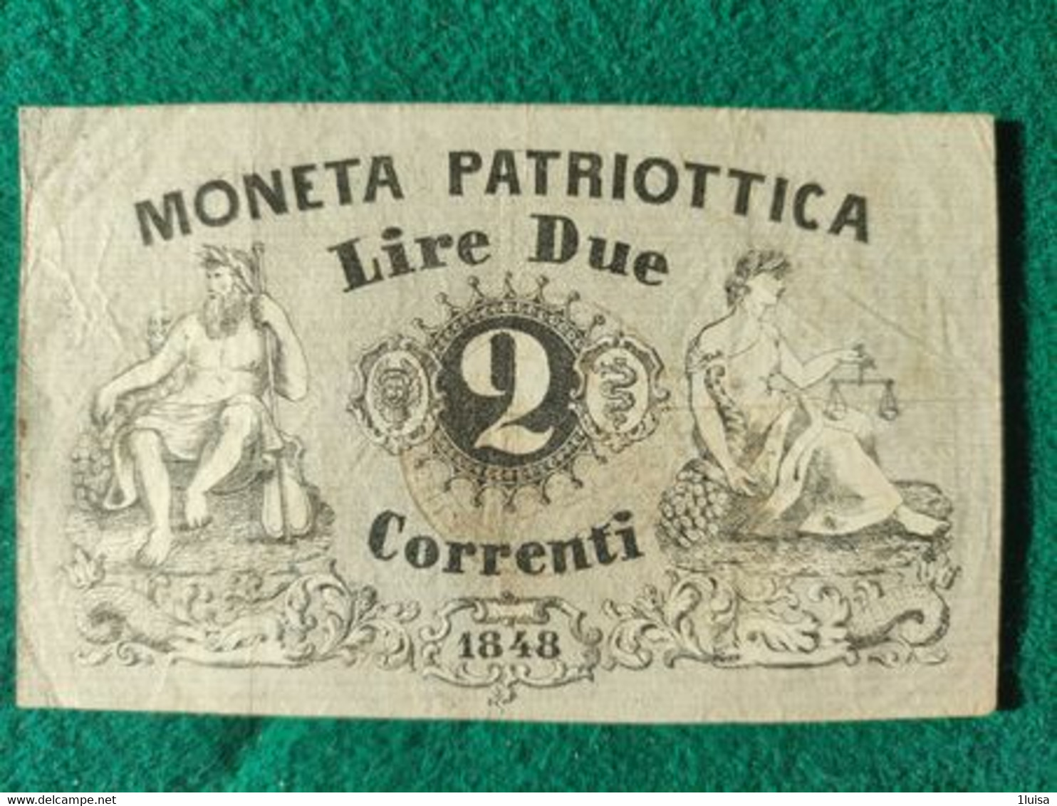 Italia 2 Lira 1848 Venezia - [ 4] Vorläufige Ausgaben