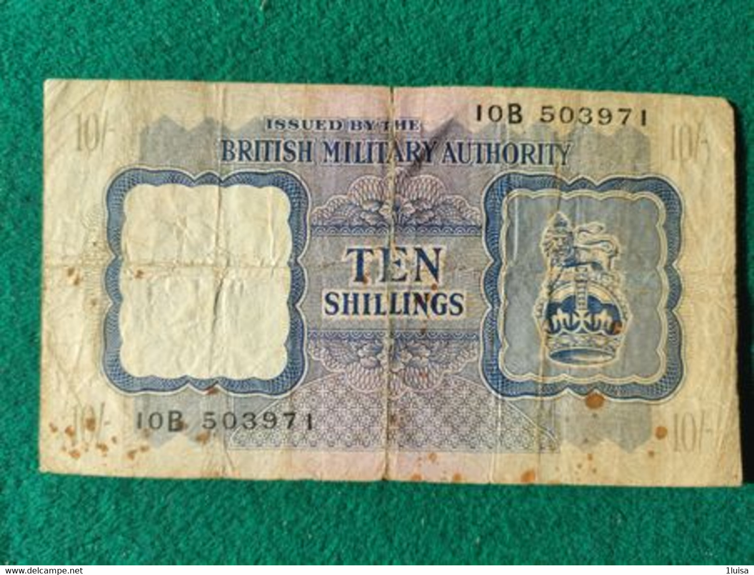 Italia 10 Shilling British Military Autority - Andere & Zonder Classificatie