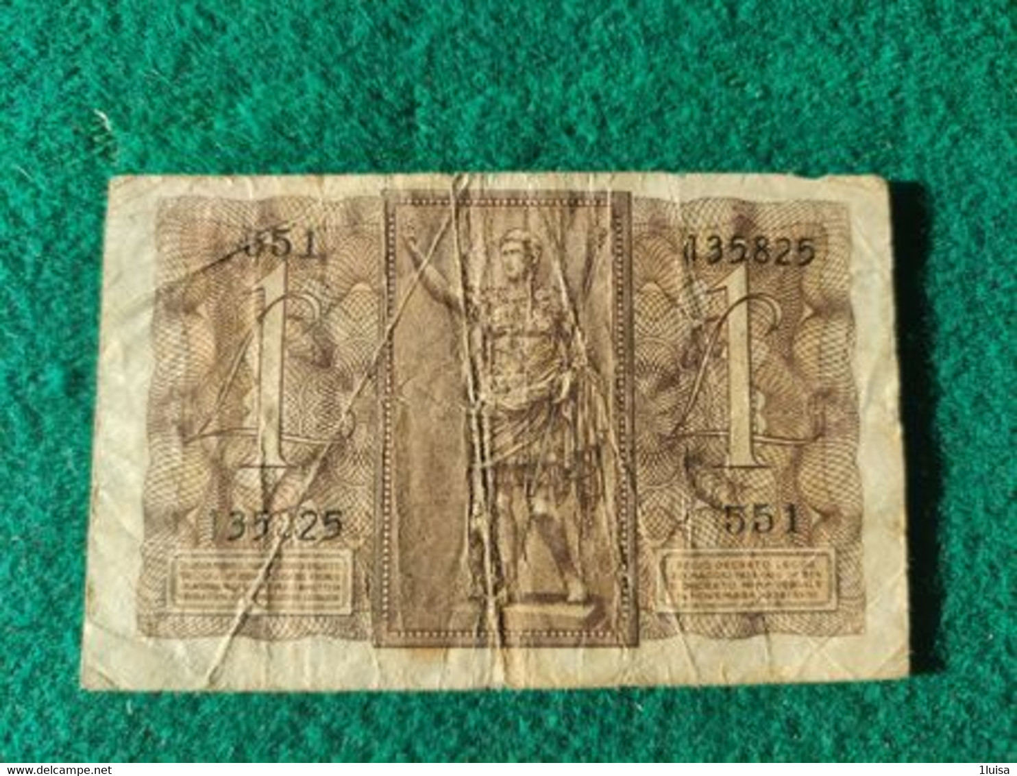 Italia  1 Lira 1939 - Italië – 1 Lira