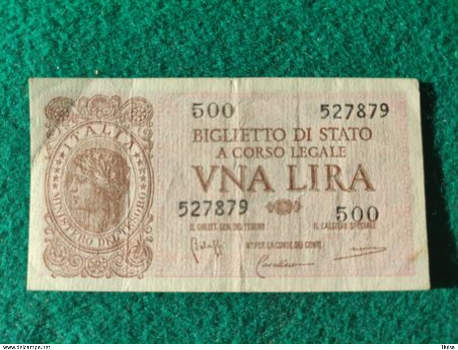 Italia  1 Lira 1944 - Italia – 1 Lira