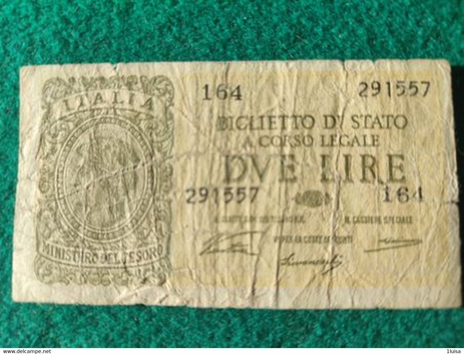 Italia  2 Lire 1944 - Italië – 2 Lire