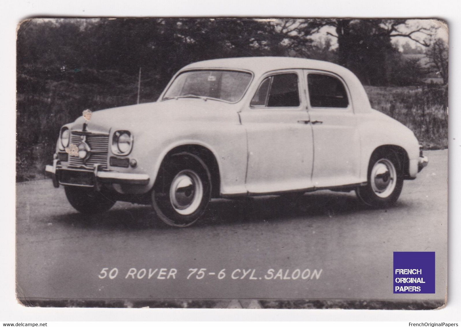 Petite Photo / Image 1960s 4,5 X 7 Cm - Voiture Automobile Rover 75 6 Cylindres Saloon A44-1 - Altri & Non Classificati