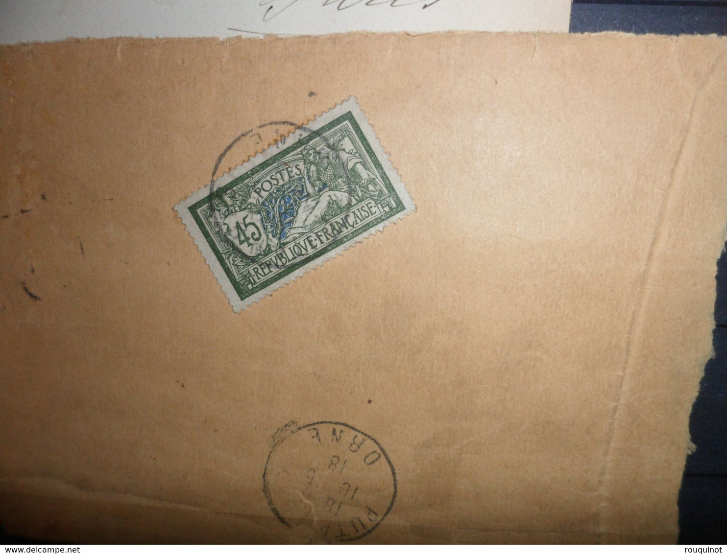 ALBUM COMPRENANT DES NAPOLÉON BLEU NON DENTELES - TIMBRES SUR LETTRE ET DIVERS - BEAU LOT !!