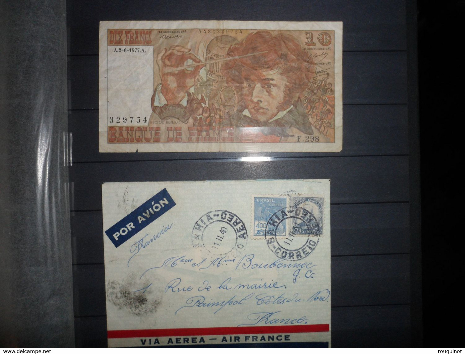 ALBUM COMPRENANT DES NAPOLÉON BLEU NON DENTELES - TIMBRES SUR LETTRE ET DIVERS - BEAU LOT !!