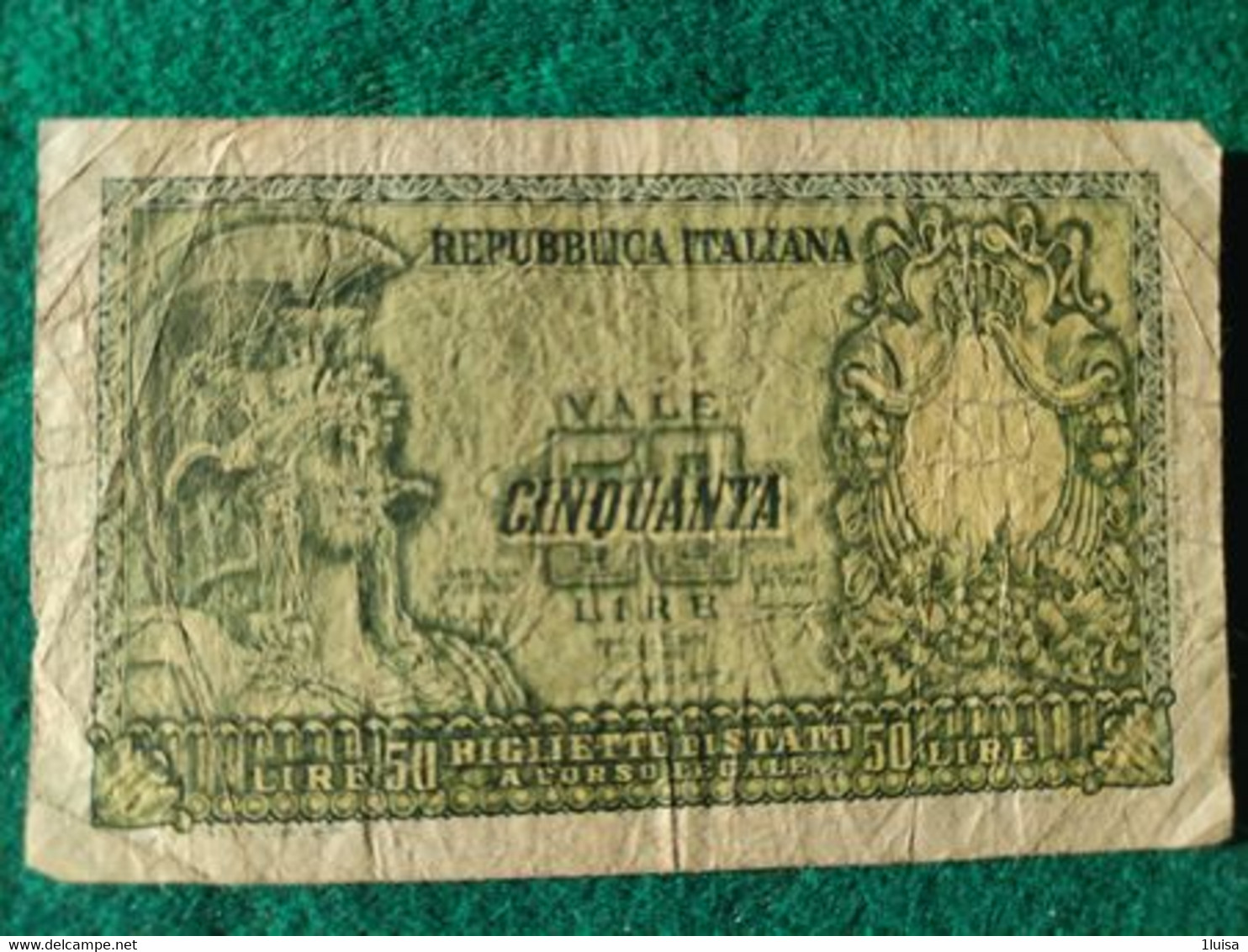 Italia  50 Lire 1951 - 50 Liras