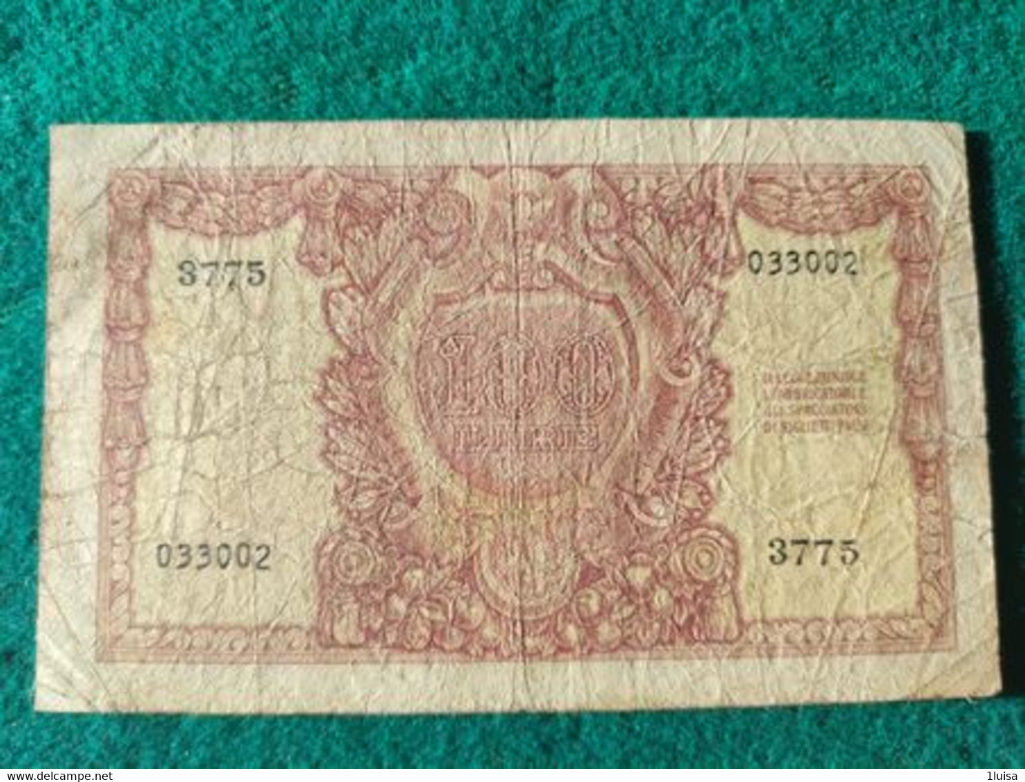 Italia  100 Lire 1951 - 100 Liras