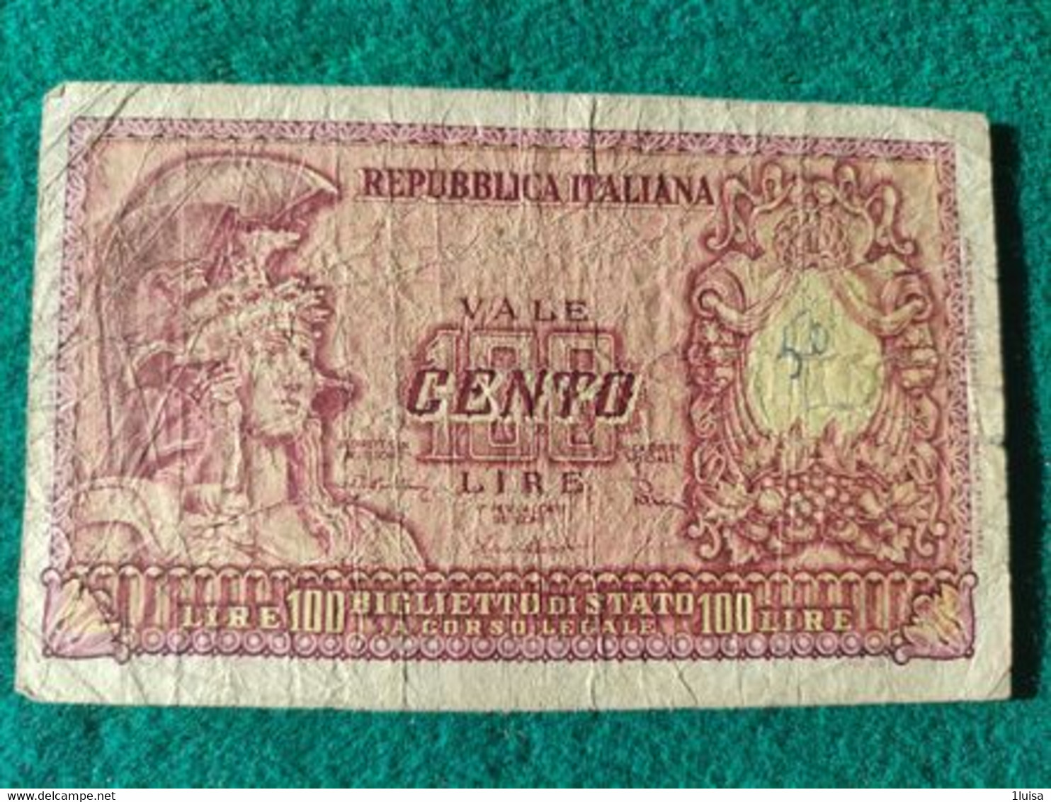 Italia  100 Lire 1951 - 100 Liras