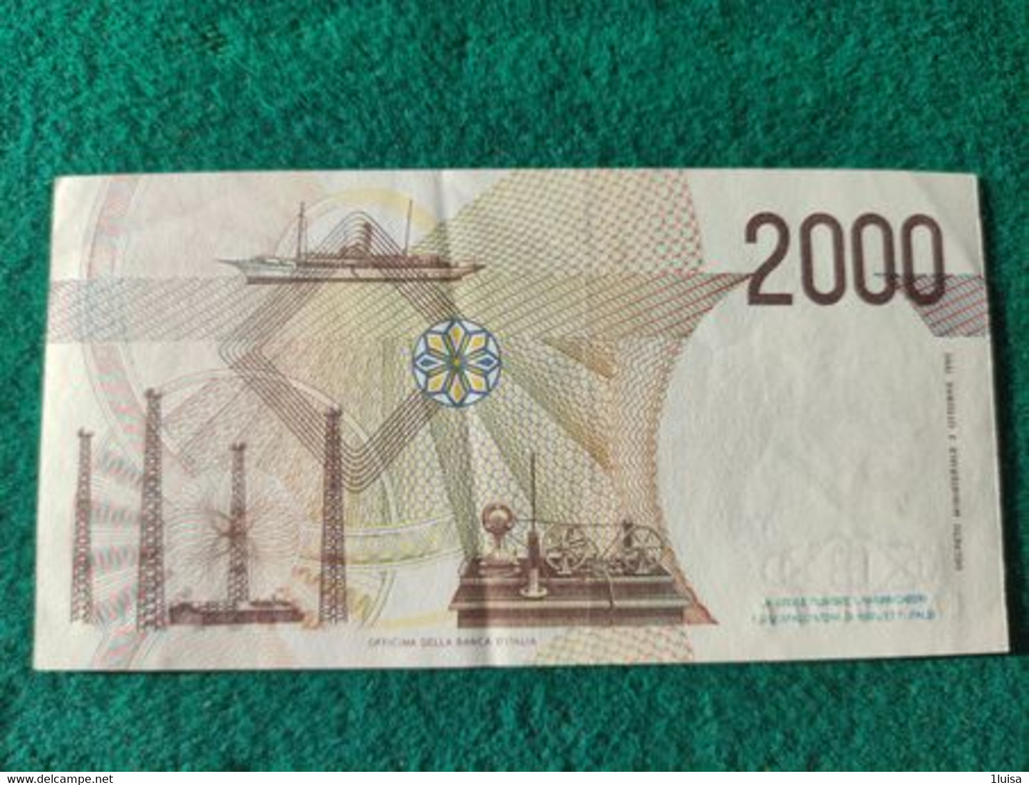 Italia  2000 Lire 1990 - 2000 Liras