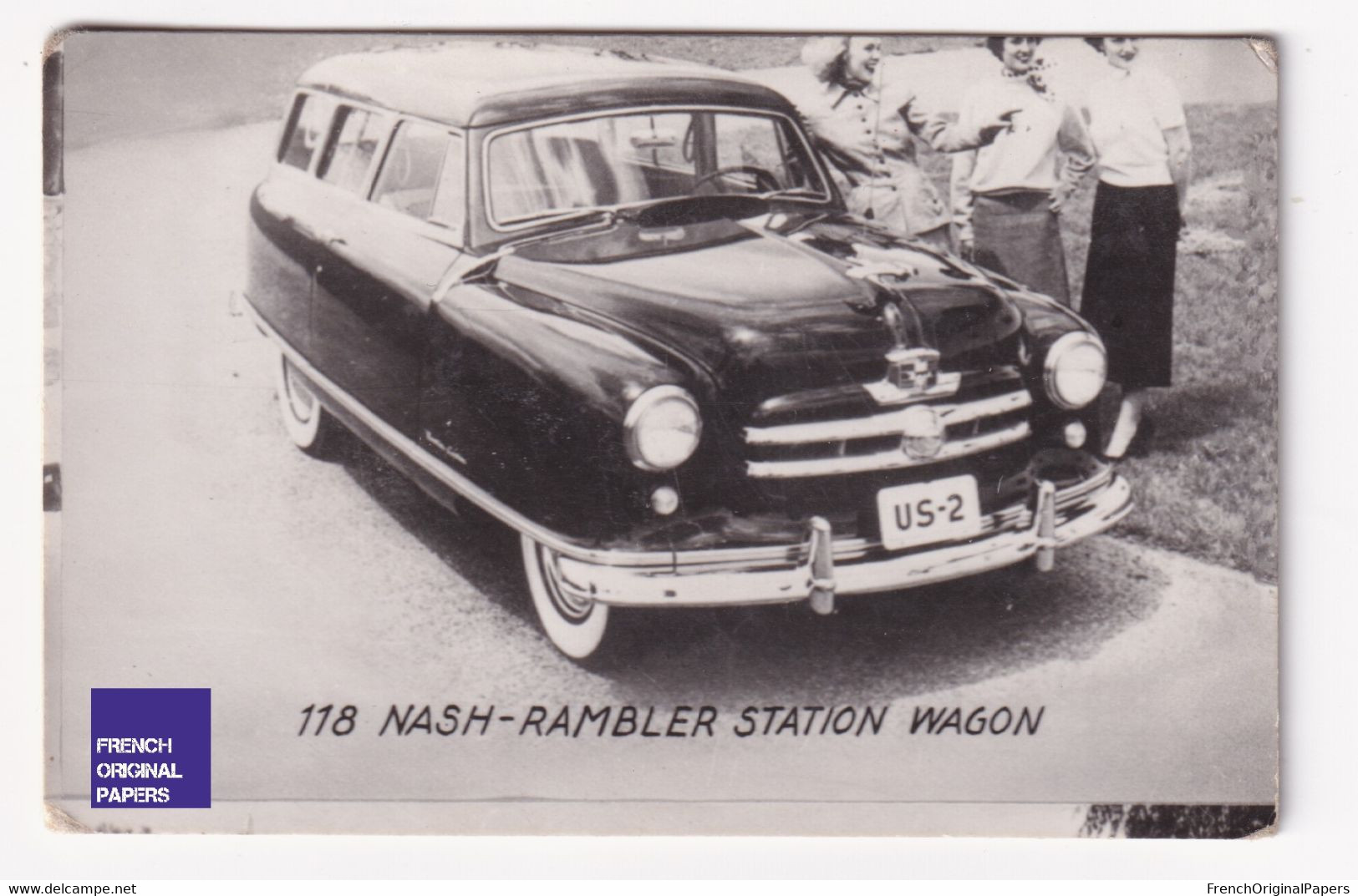 Petite Photo / Image 1960s 4,5 X 7 Cm - Voiture Automobile Nash Rambler Station Wagon A44-3 - Sonstige & Ohne Zuordnung