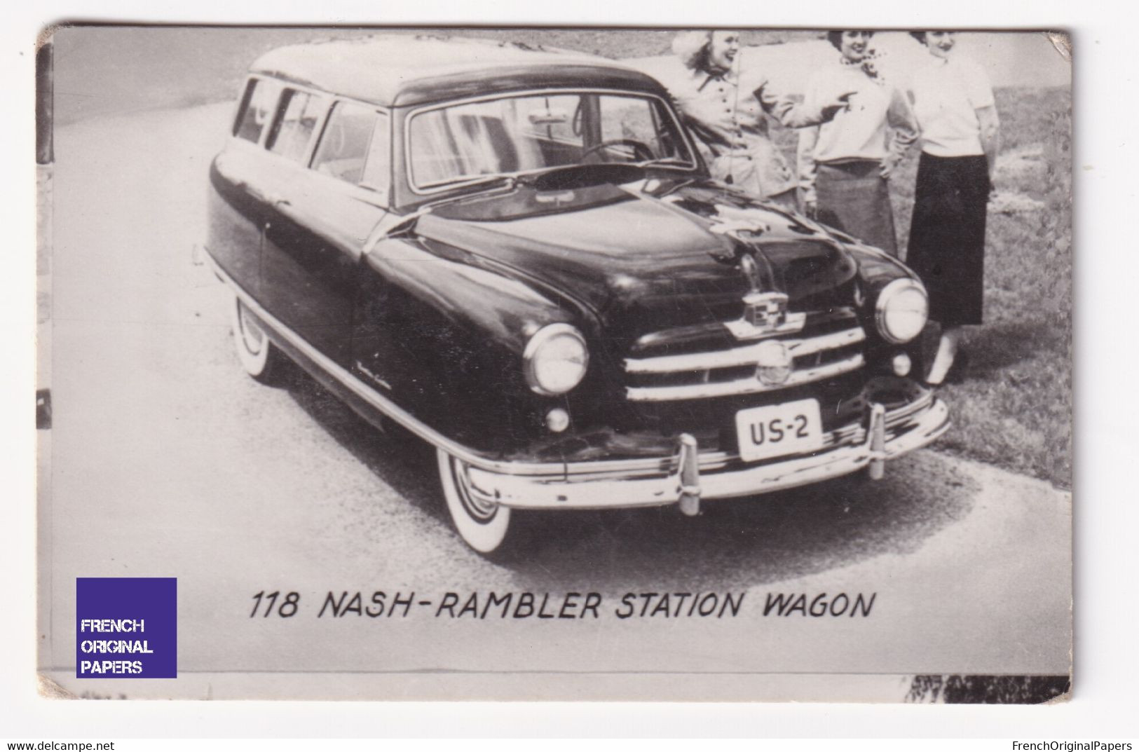 Petite Photo / Image 1960s 4,5 X 7 Cm - Voiture Automobile Nash Rambler Station Wagon A44-3 - Andere & Zonder Classificatie