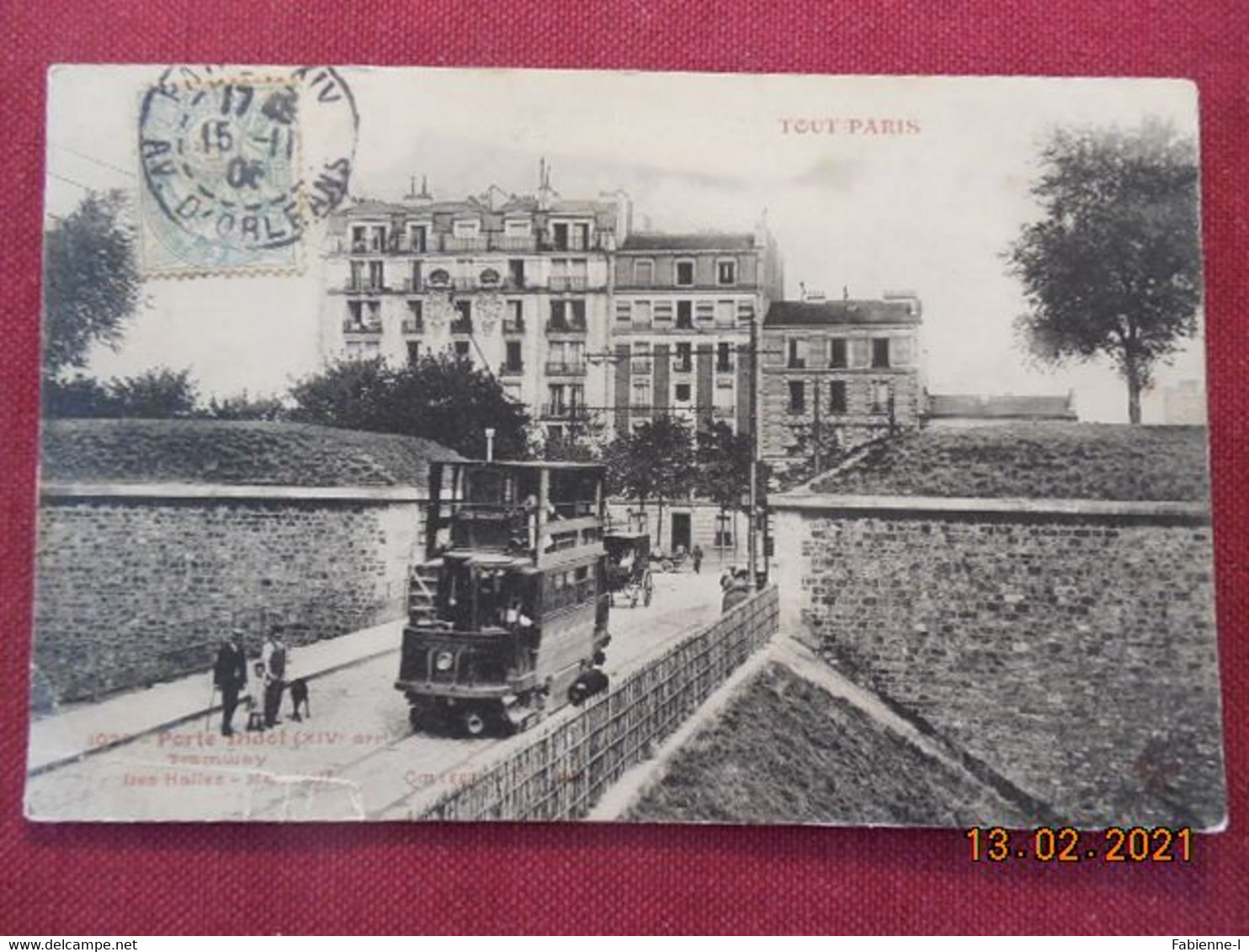 CPA - Paris - Porte Didot - Tramway Les Halles-Malakoff - Arrondissement: 14