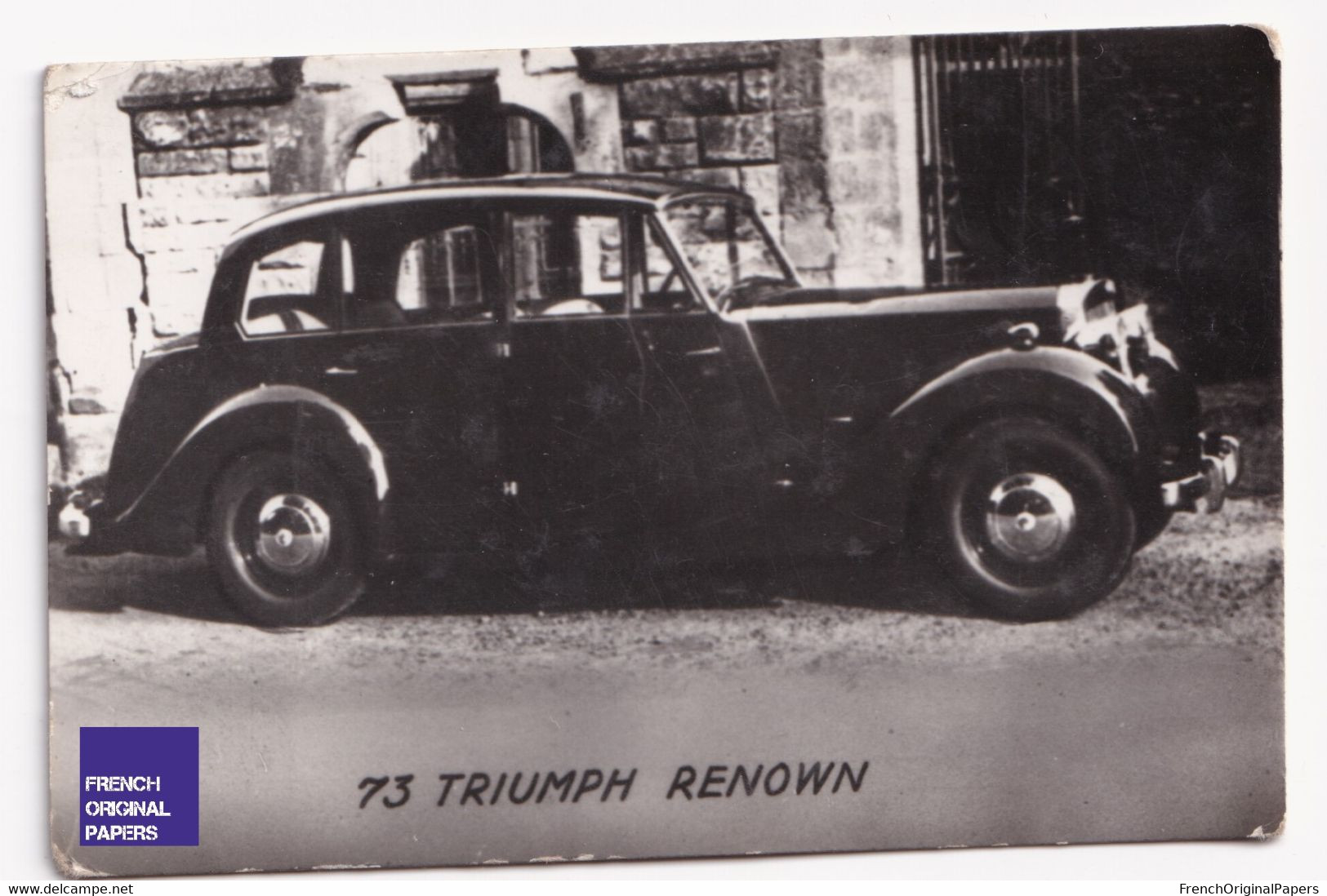 Petite Photo / Image 1950/60s 4,5 X 7 Cm - Voiture Automobile Triumph Renown A44-6 - Autres & Non Classés