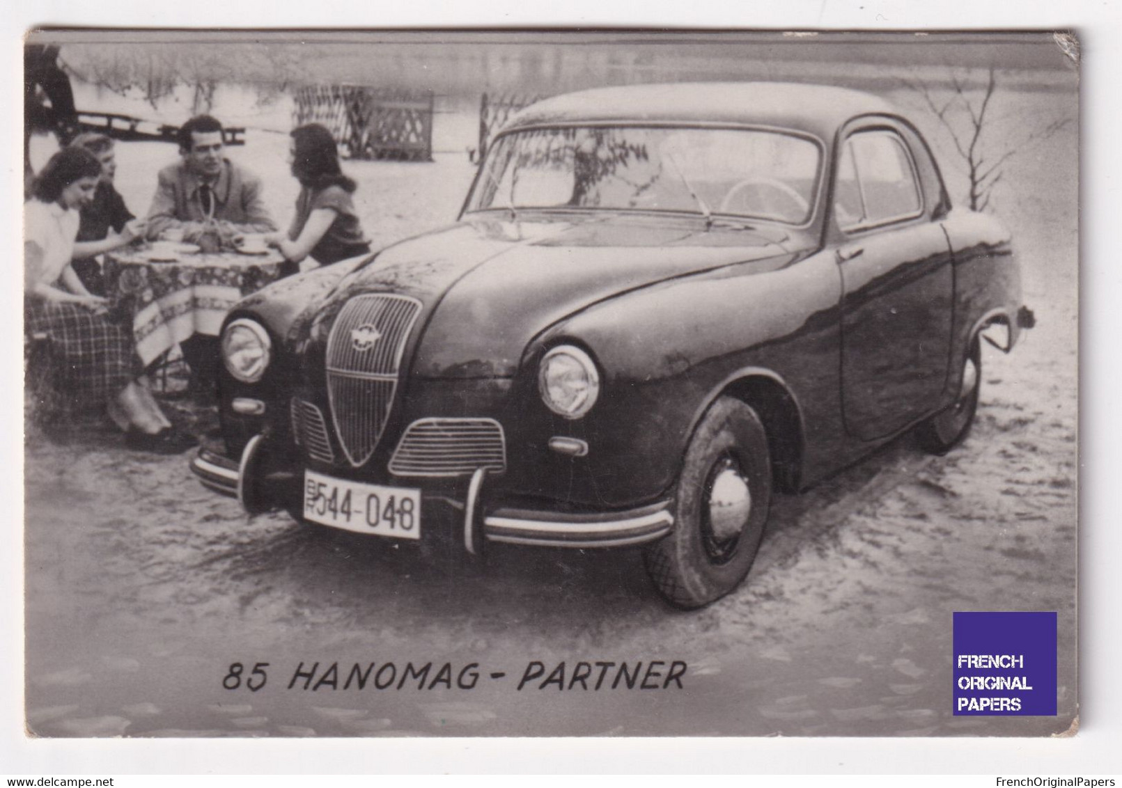 Petite Photo / Image 1950/60s 4,5 X 7 Cm - Voiture Automobile Hanomag Partner A44-9 - Andere & Zonder Classificatie