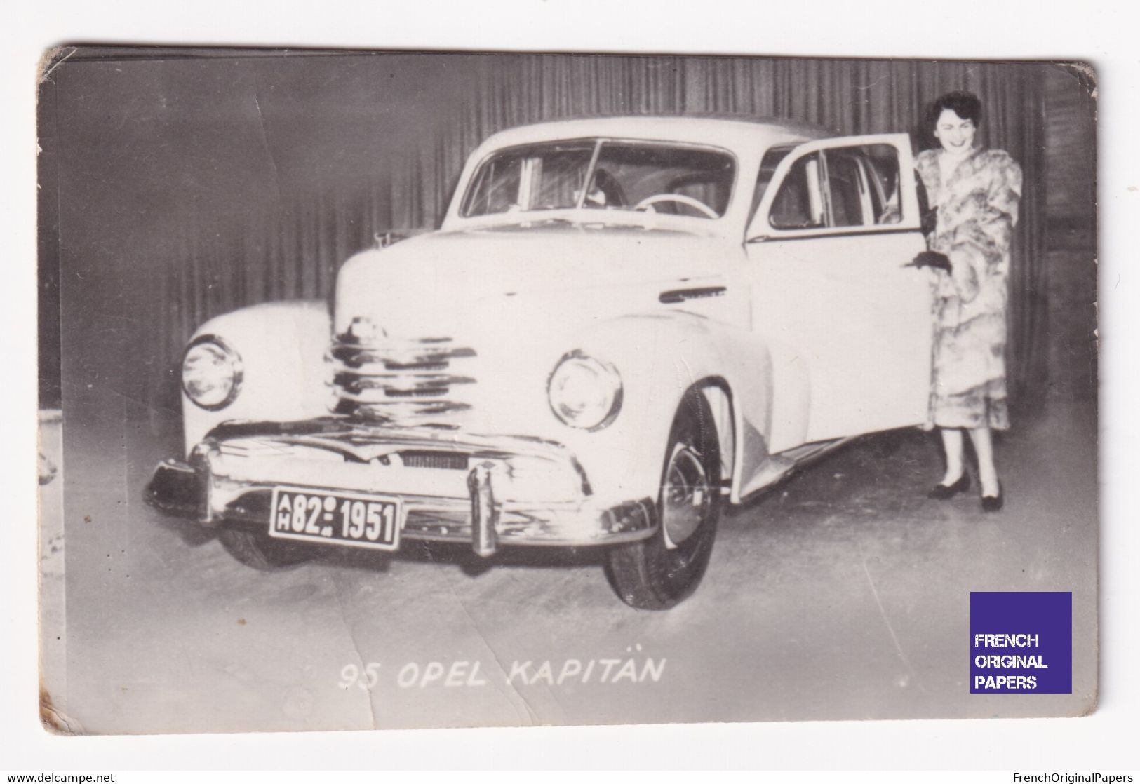 Petite Photo / Image 1950/60s 4,5 X 7 Cm - Voiture Automobile Opel Kapitan A44-9 - Other & Unclassified