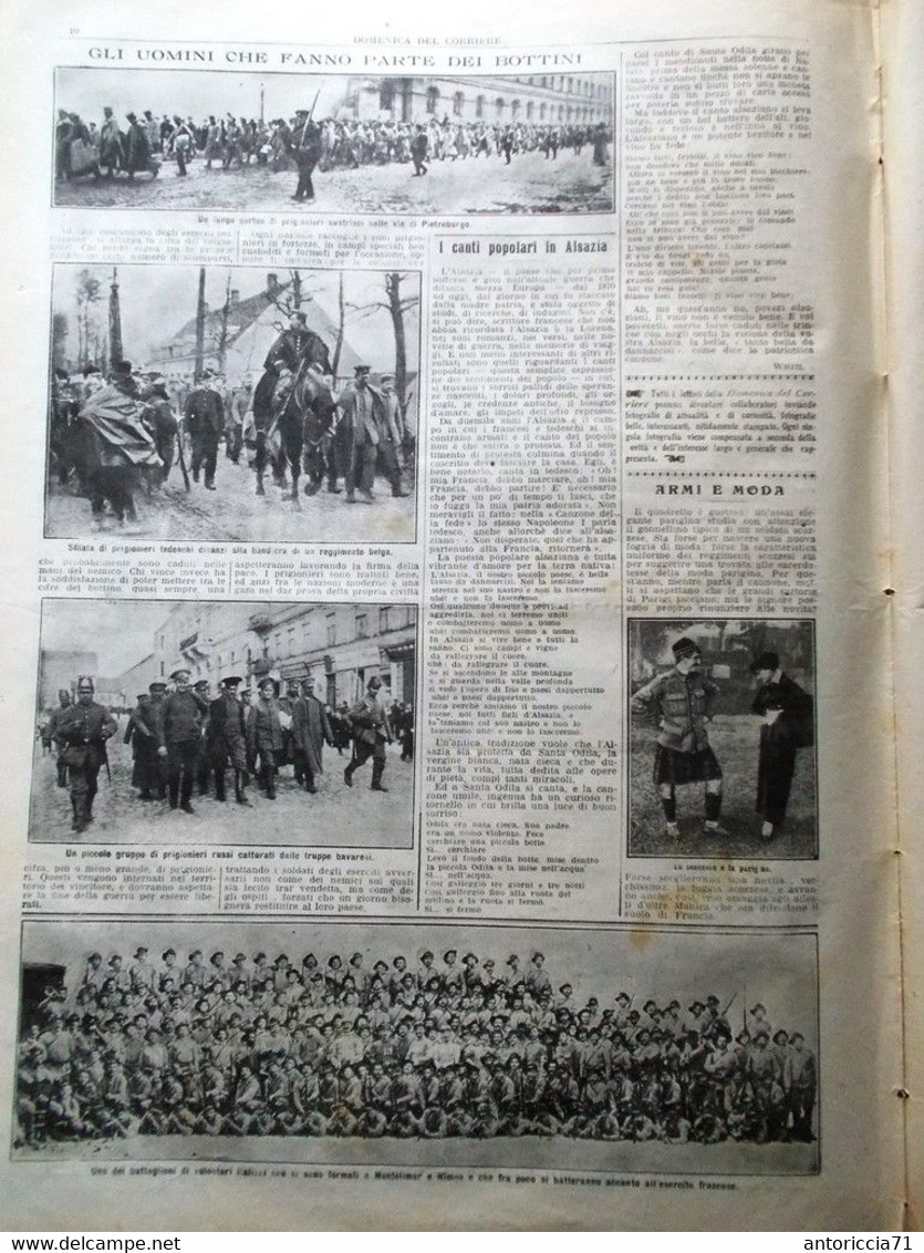 La Domenica Del Corriere 15 Novembre 1914 WW1 Fucili Giappone Mortai Imboscate - Weltkrieg 1914-18