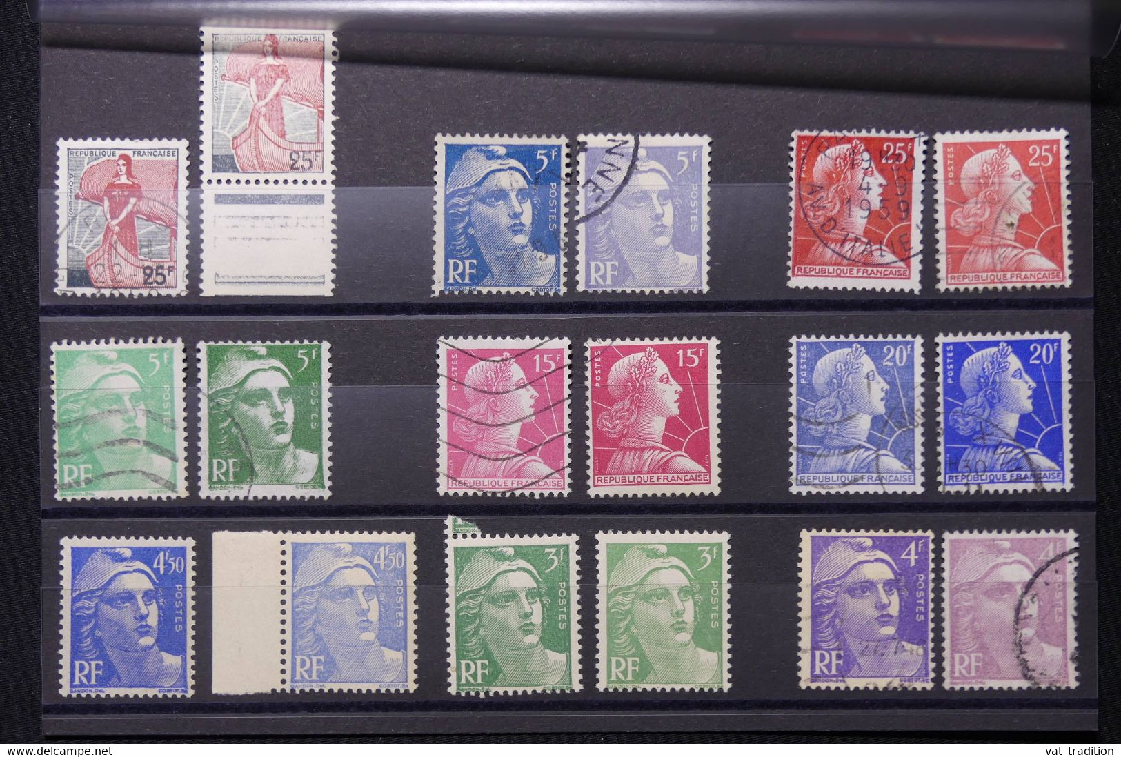 FRANCE - Lot De 18 Valeurs Dont Gandon Et Muller - Pour Nuances , Oblitérés Et Neufs - L 89090 - Used Stamps