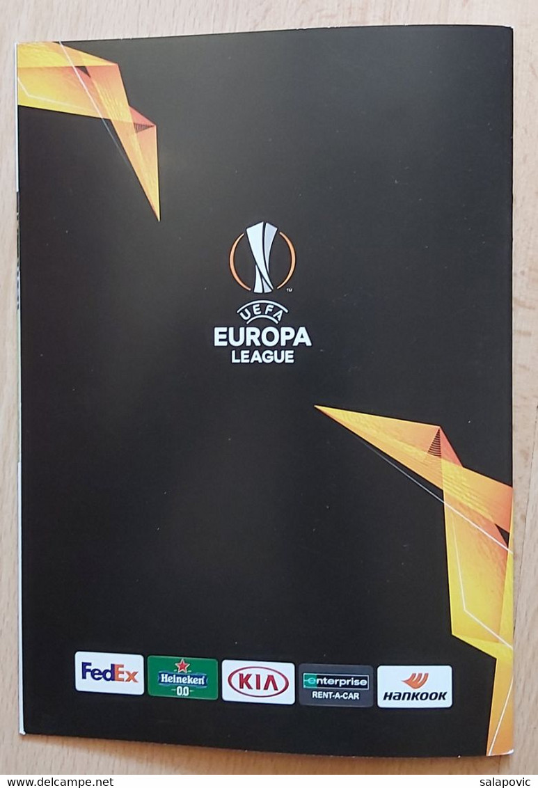 FOOTBALL MATCH PROGRAM HNK RIJEKA (Croatia) vs SSC NAPOLI (Italy) UEFA EUROPA LEAGUE group F, 05.11.2020