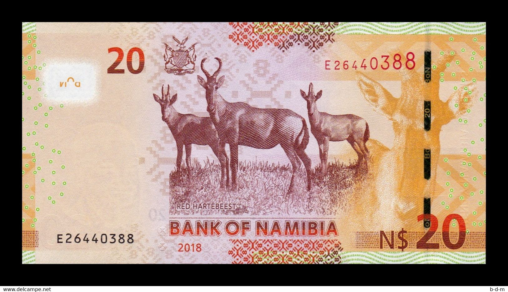 Namibia 20 Dollars 2018 Pick 17b SC UNC - Namibie