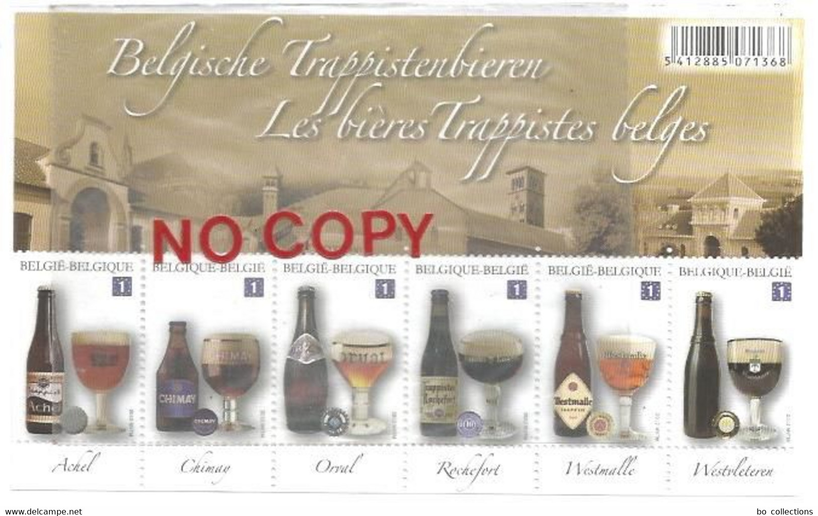 Belgio 2012, Foglietto Birre Trappiste. - Alimentation