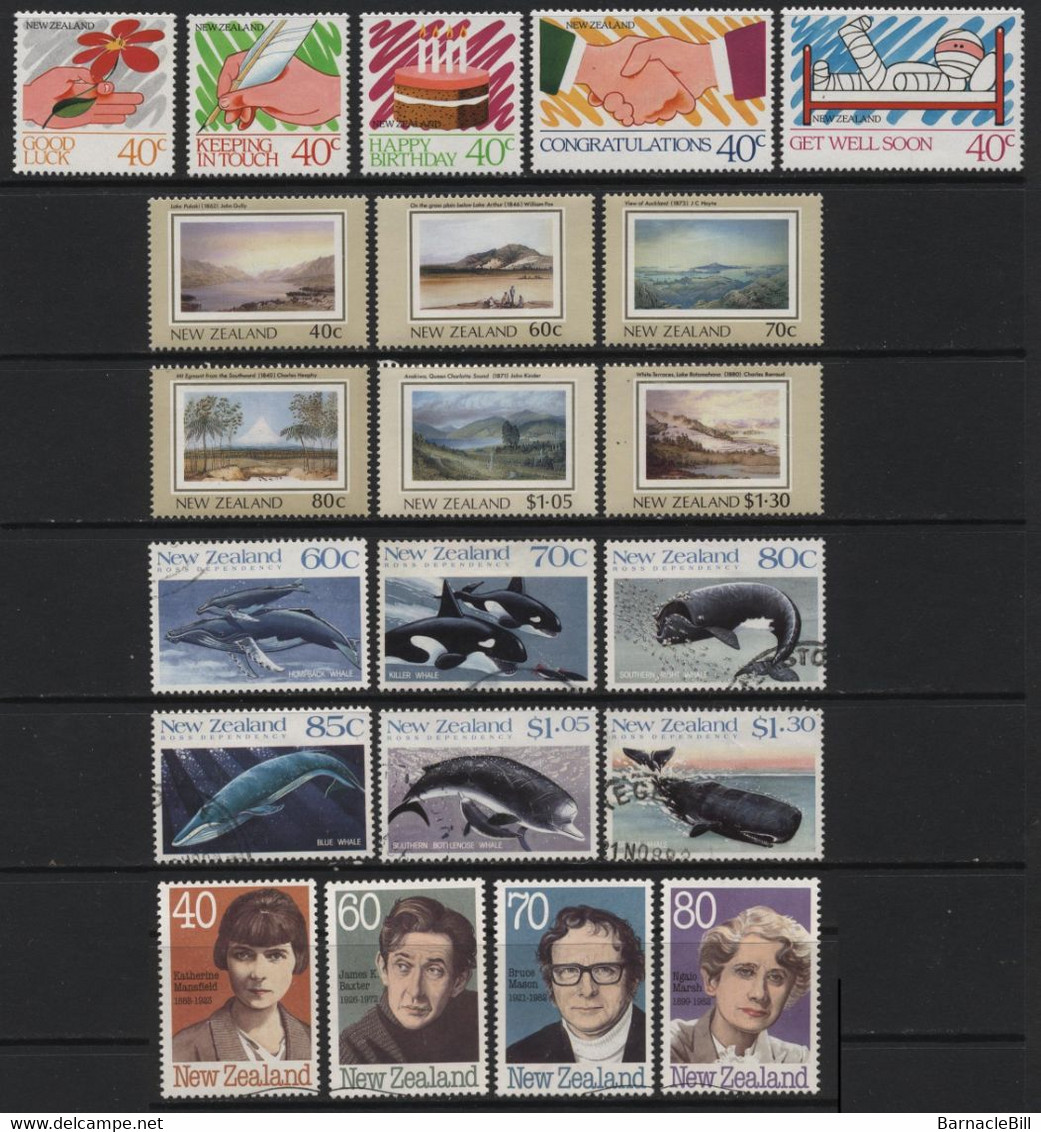 New Zealand (20) 6 Different Sets. 1988 - 1989. Mint & Used. Hinged. - Collections, Lots & Séries