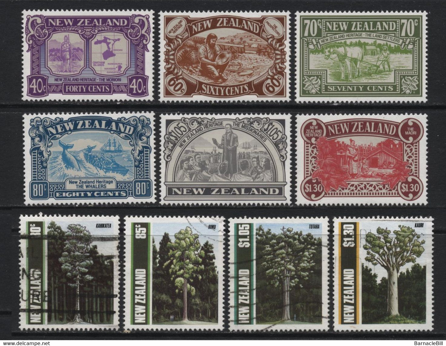 New Zealand (20) 6 Different Sets. 1988 - 1989. Mint & Used. Hinged. - Collections, Lots & Séries