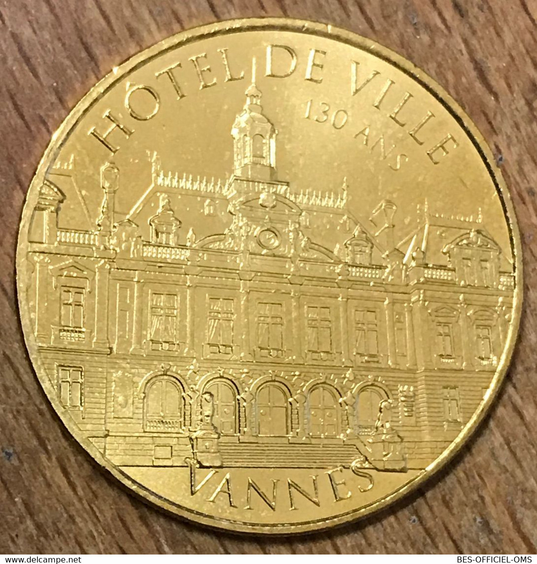 56 VANNES HÔTEL DE VILLE MDP 2016 MEDAILLE SOUVENIR MONNAIE DE PARIS JETON TOURISTIQUE MEDALS COINS TOKENS - 2016