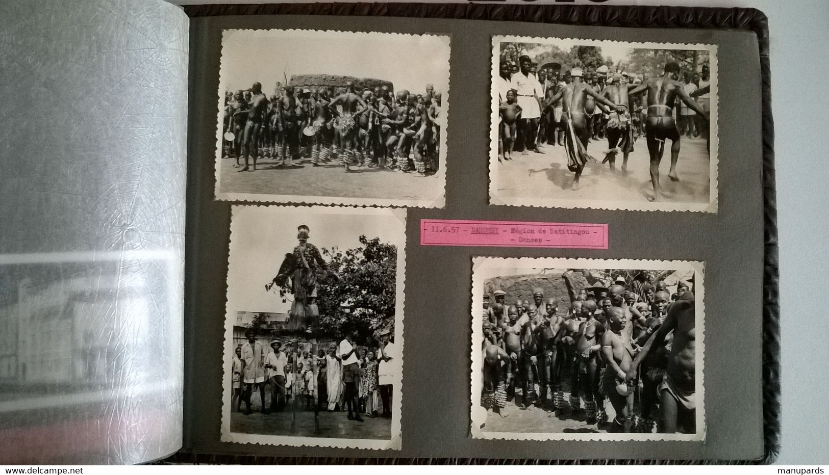 BENIN - DAHOMEY / PHOTO / 1957 / REGION DE NATITINGOU / DANSE / SOMBAS ??? - Dahomey